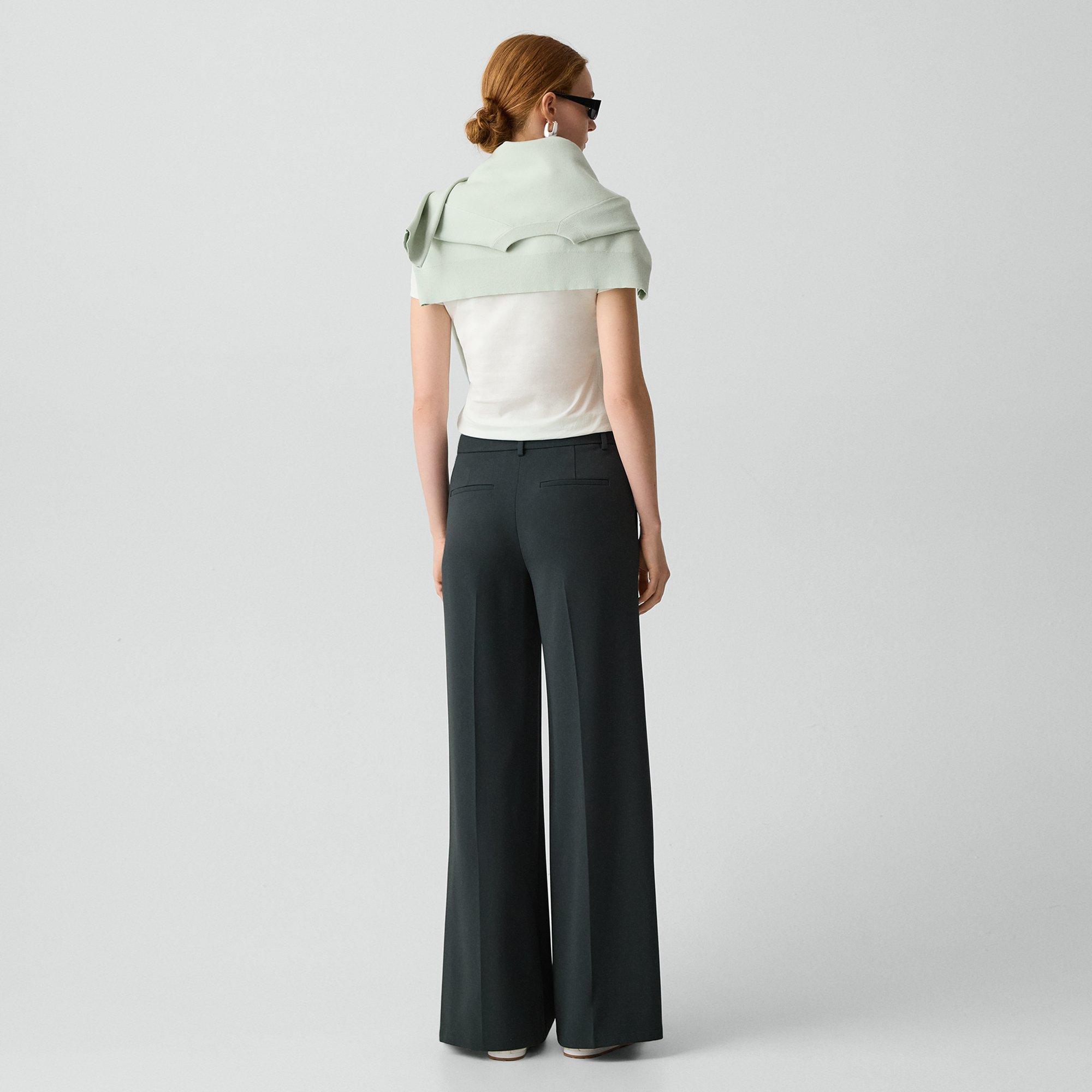 Fluid Flare Pant, 30'' in Admiral Crepe