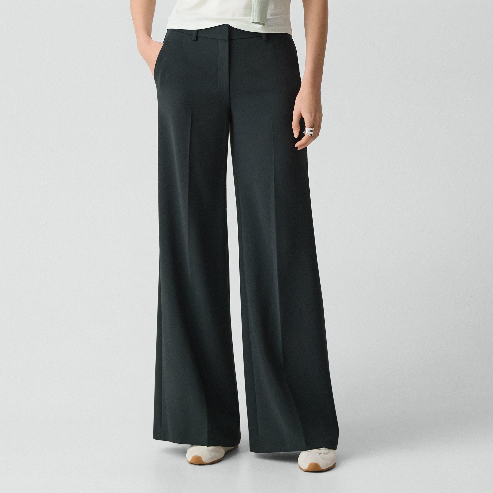 Fluid Flare Pant, 30'' in Admiral Crepe
