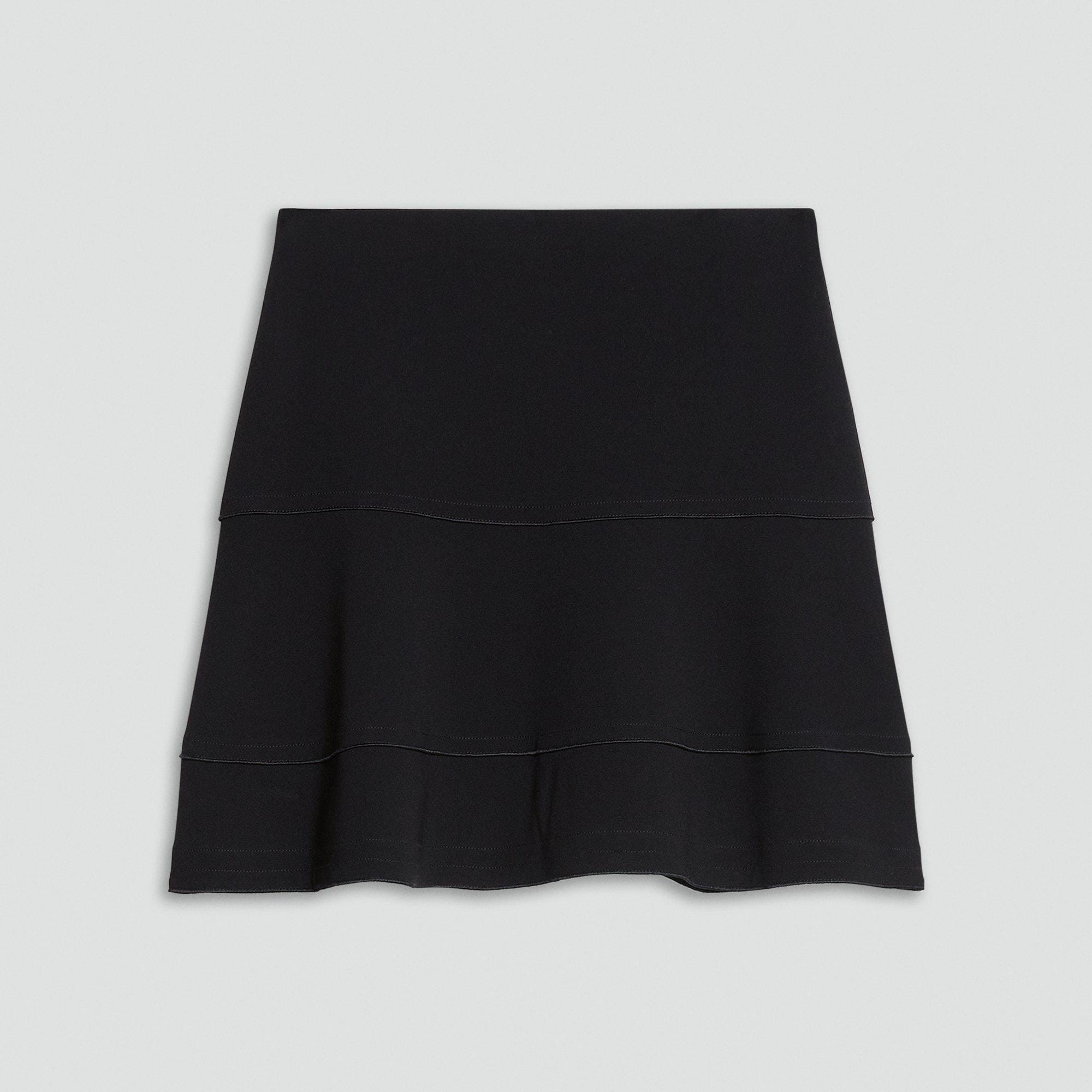 Tiered Flare Skirt in Admiral Crepe
