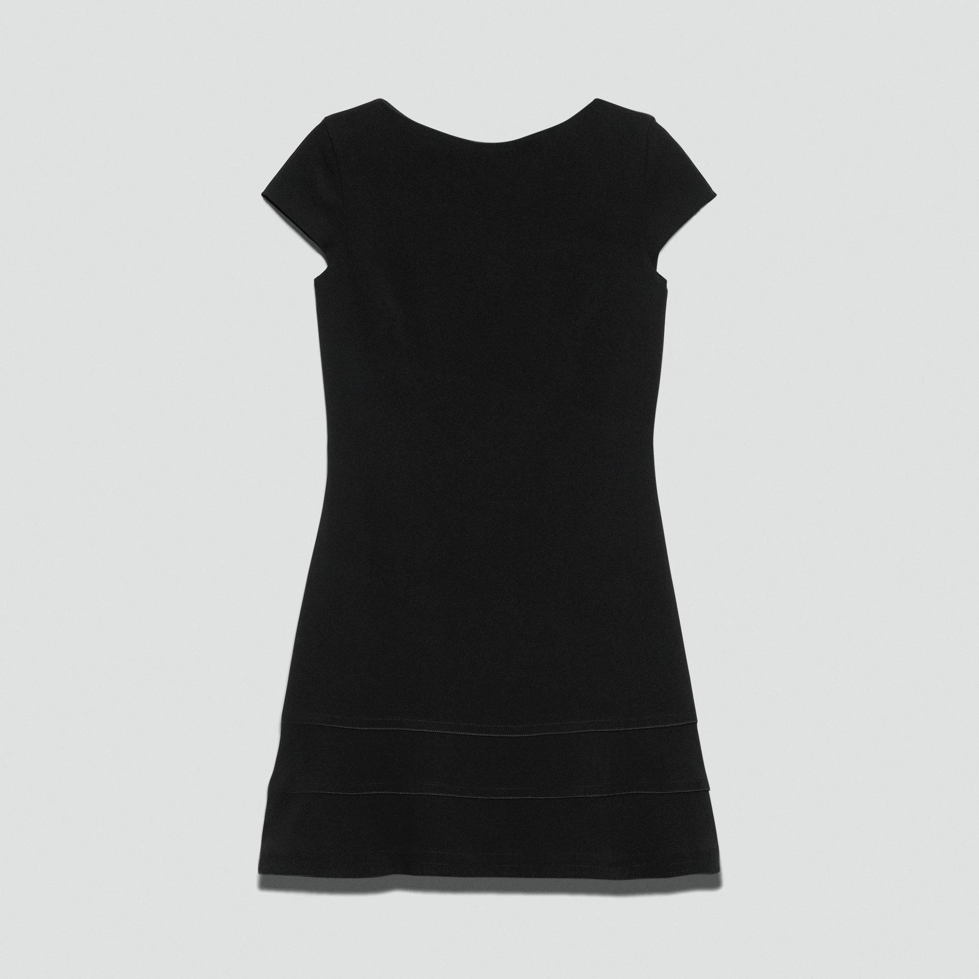 Tiered Mini Dress in Admiral Crepe