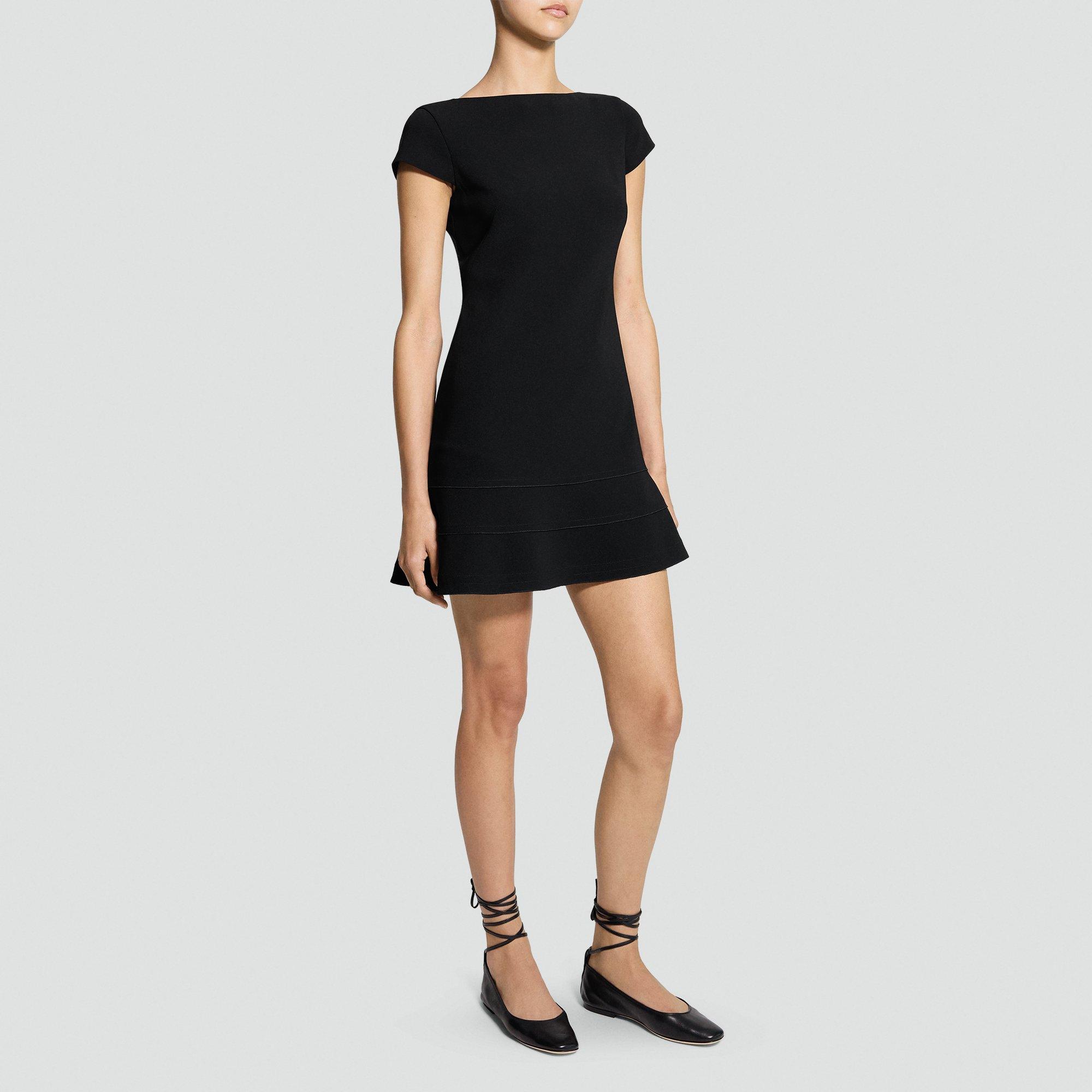 Tiered Mini Dress in Admiral Crepe