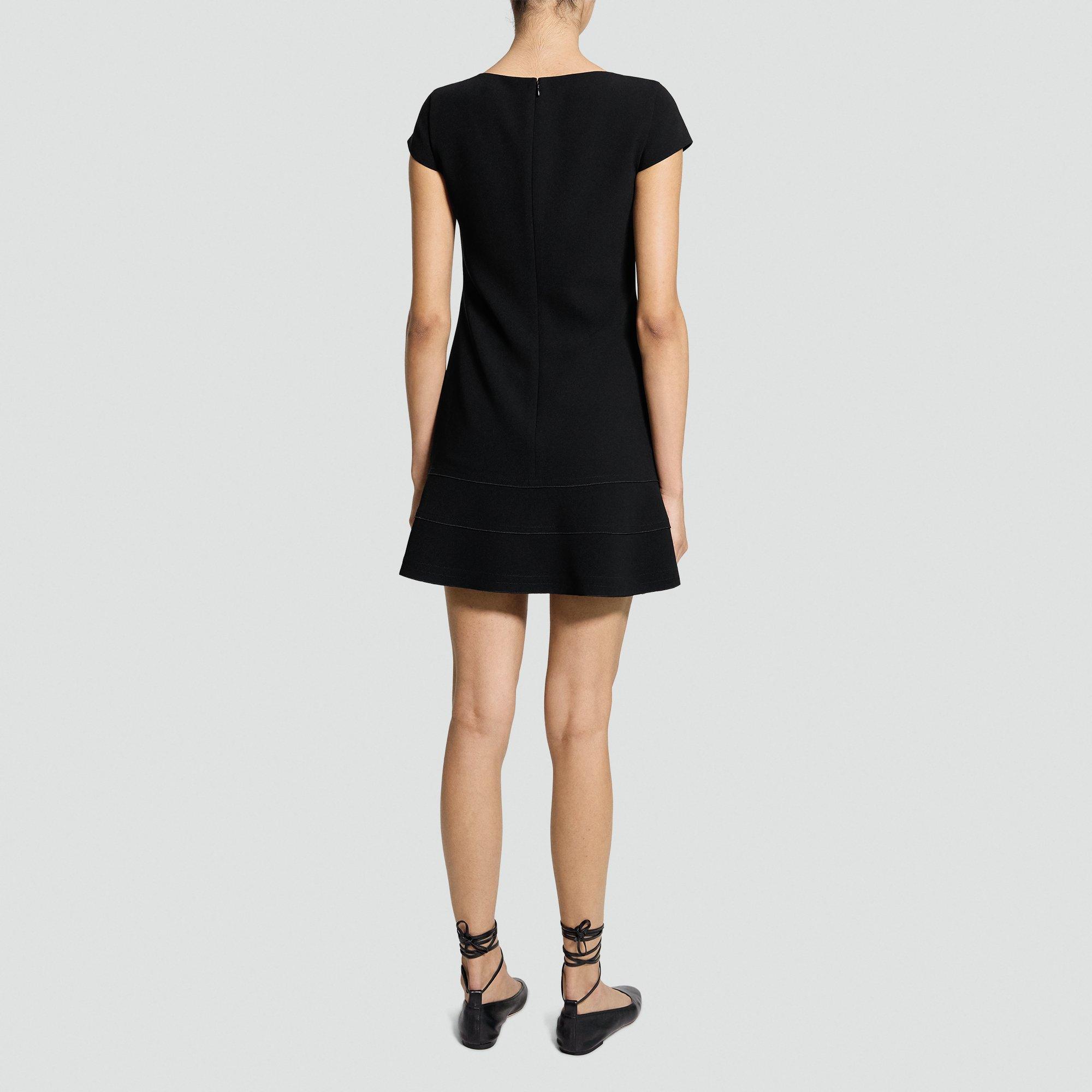 Tiered Mini Dress in Admiral Crepe