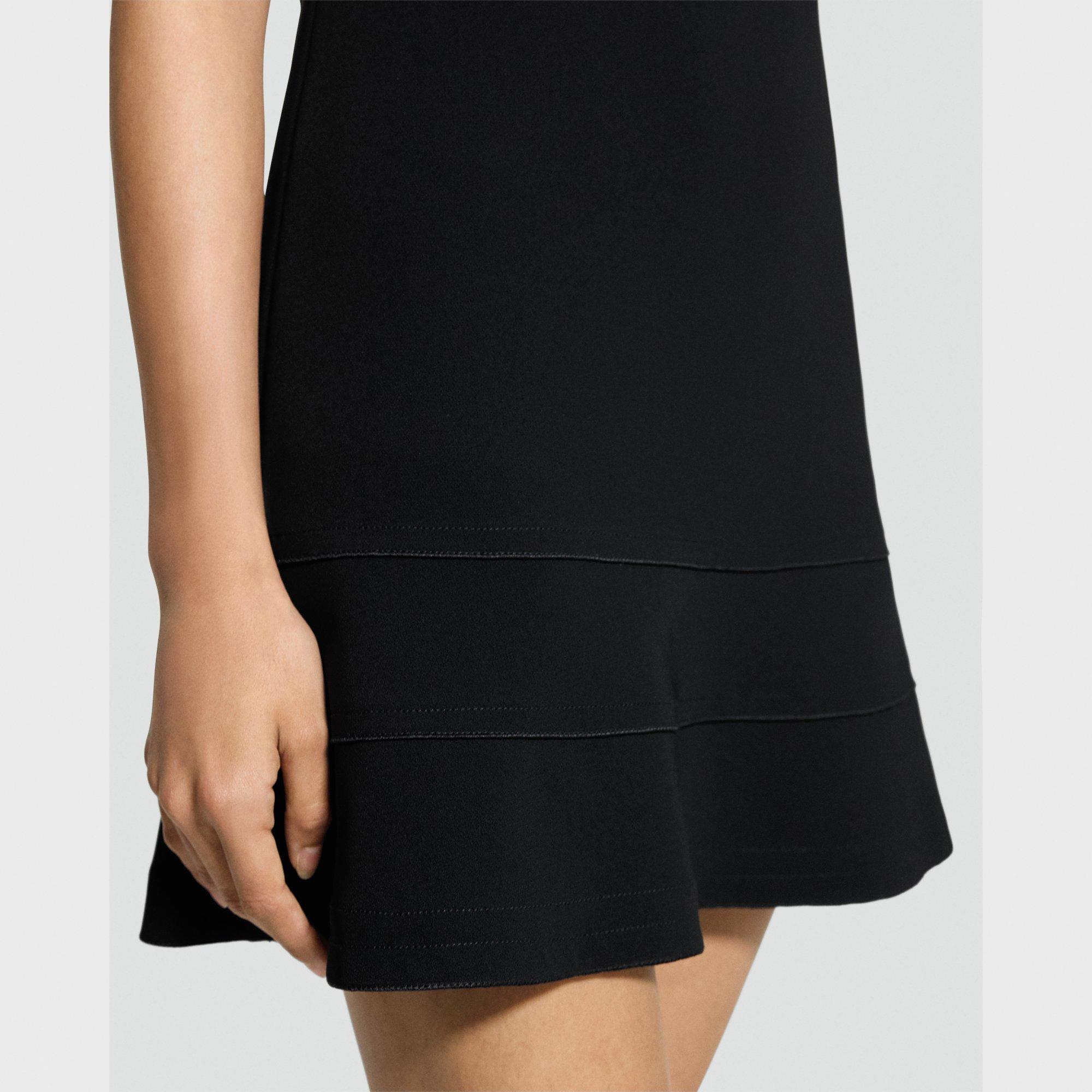 Tiered Mini Dress in Admiral Crepe
