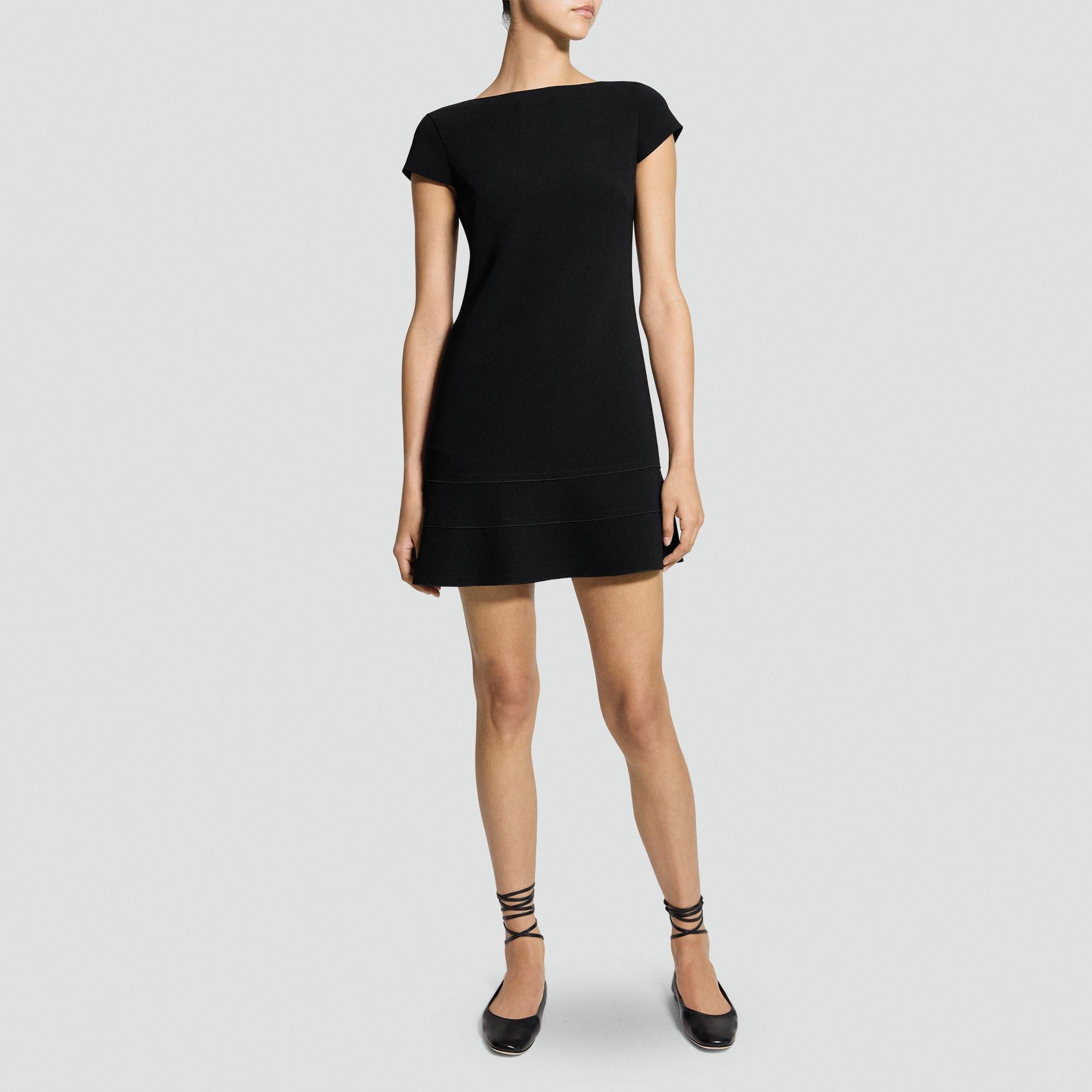 Tiered Mini Dress in Admiral Crepe