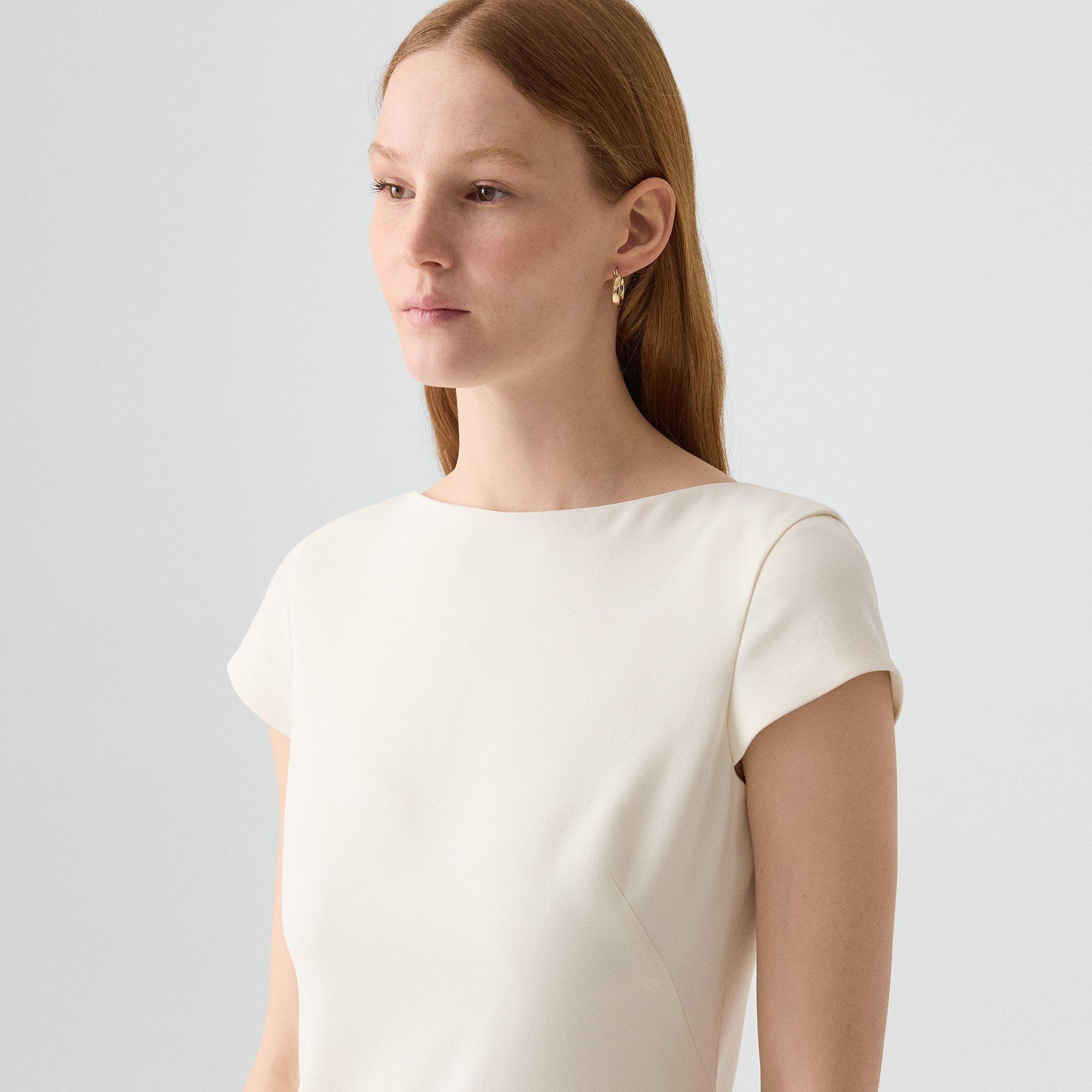 Tiered Mini Dress in Admiral Crepe