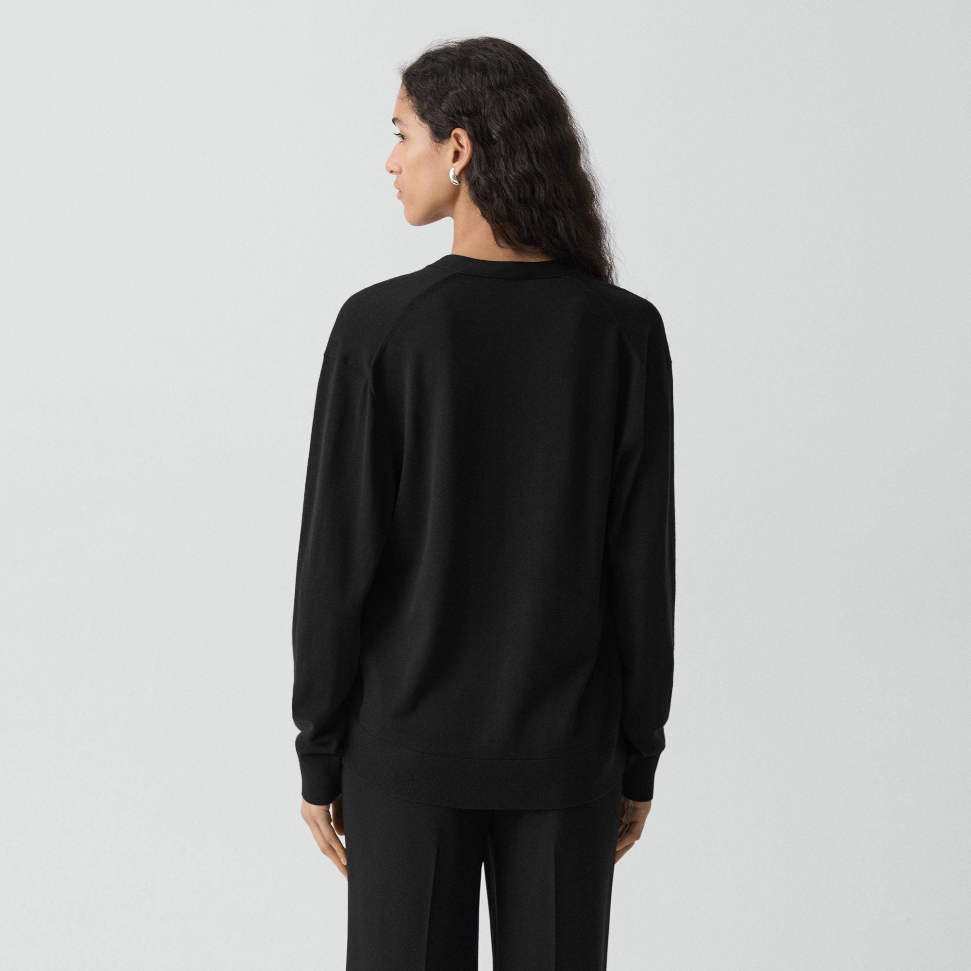 Relaxed V-Neck Cardigan in Regal Wool