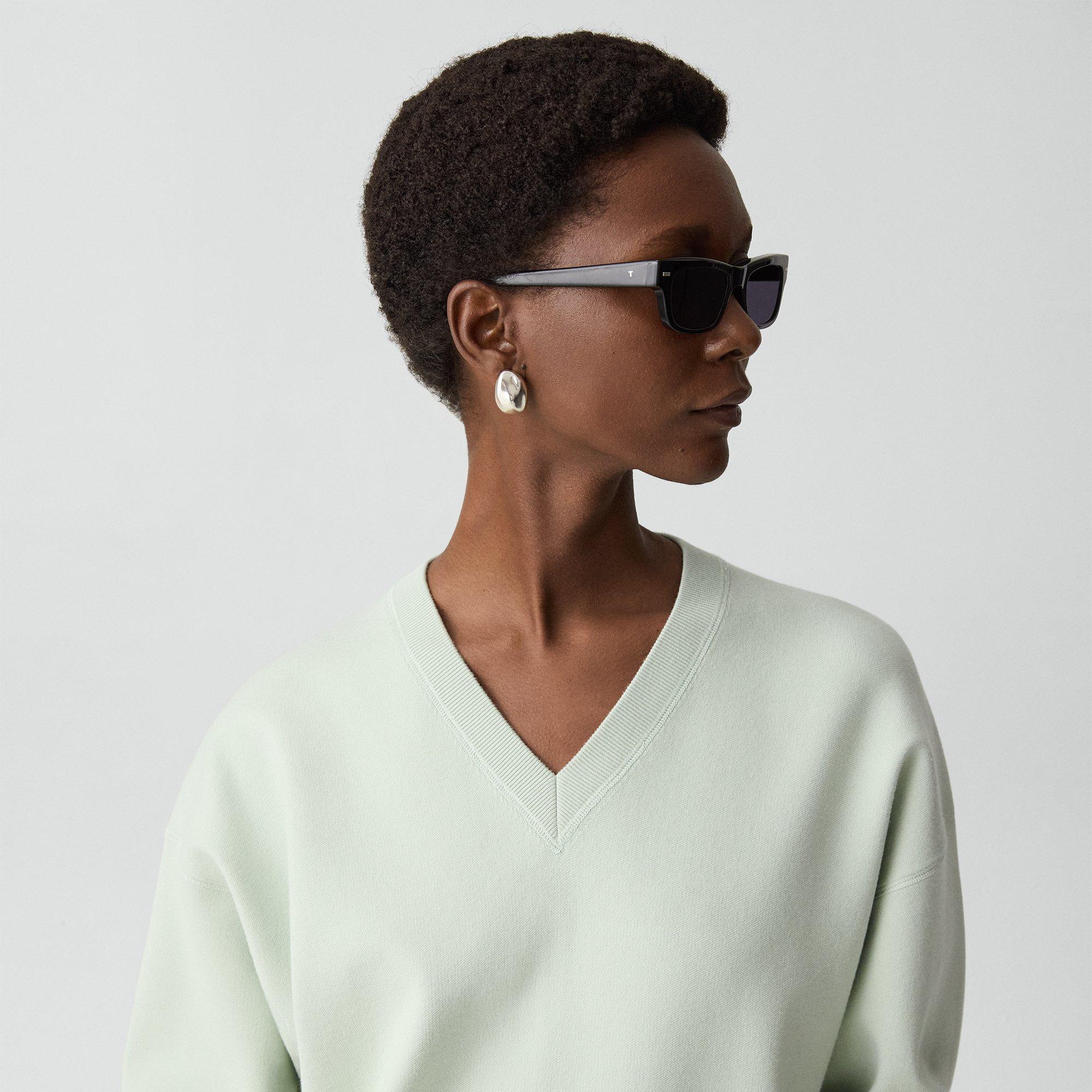 V-Neck Sweatshirt in Light Bilen