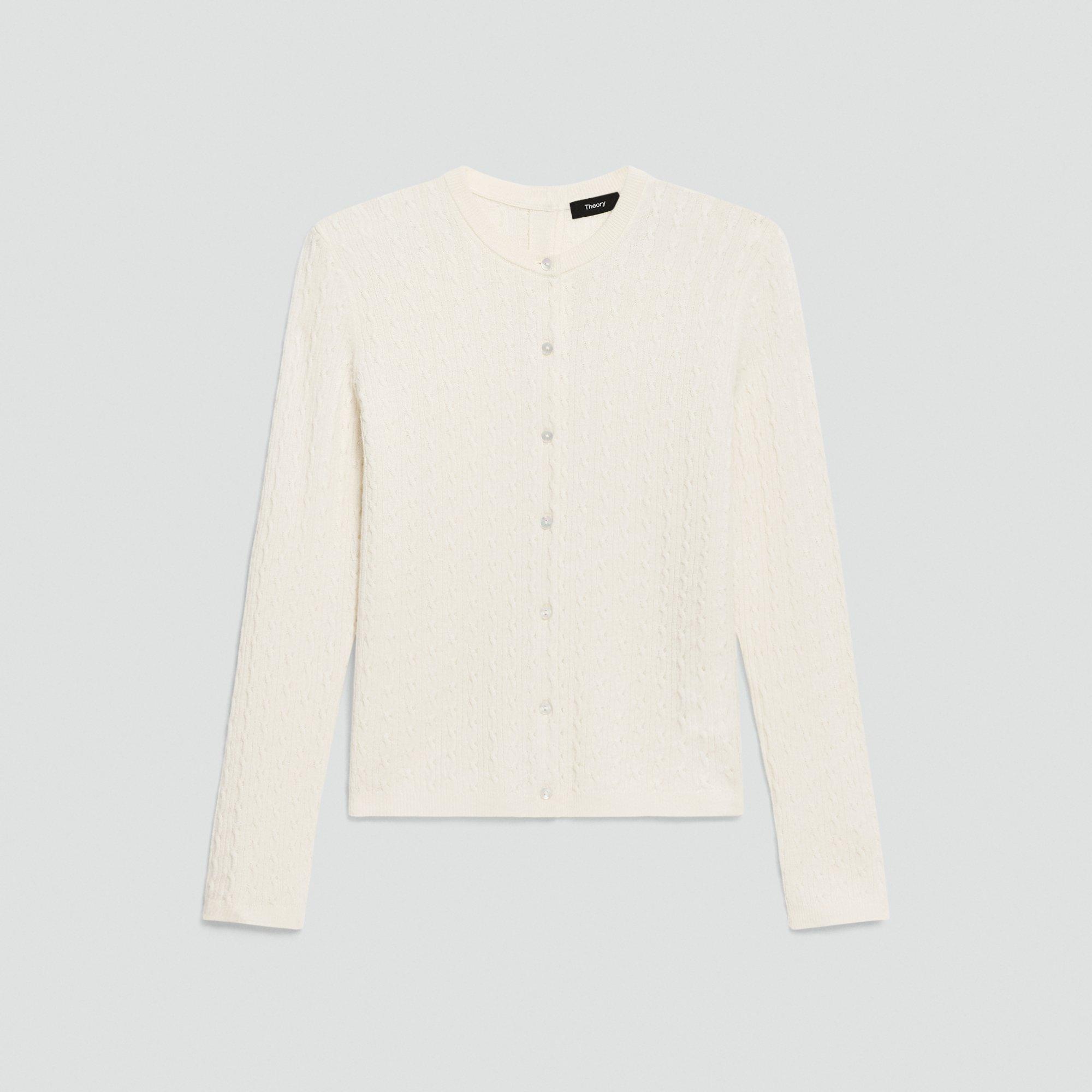 Cable-Knit Cardigan in Cashmere