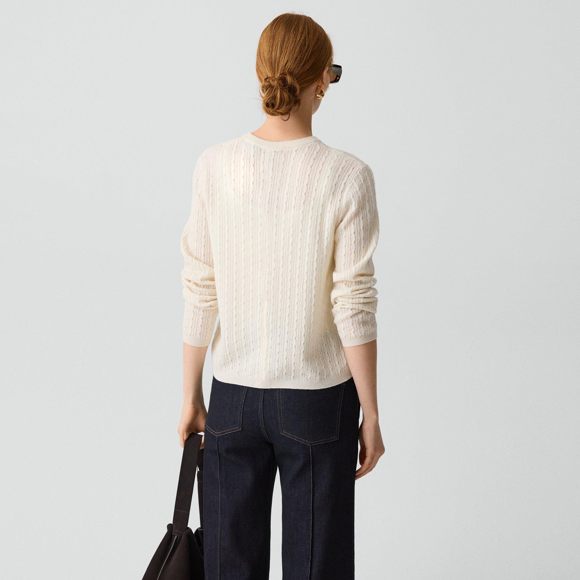 Cable-Knit Cardigan in Cashmere