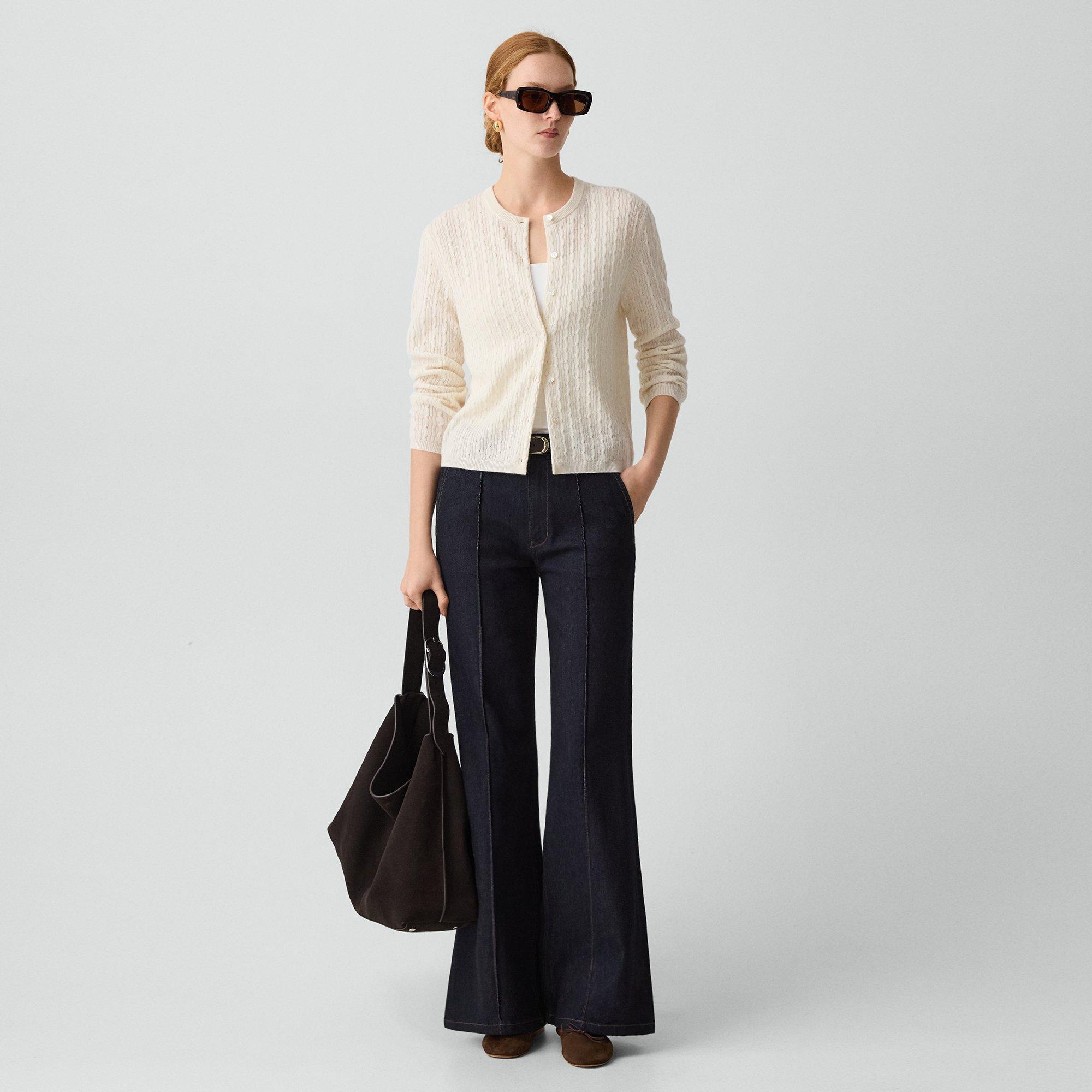 Cable-Knit Cardigan in Cashmere