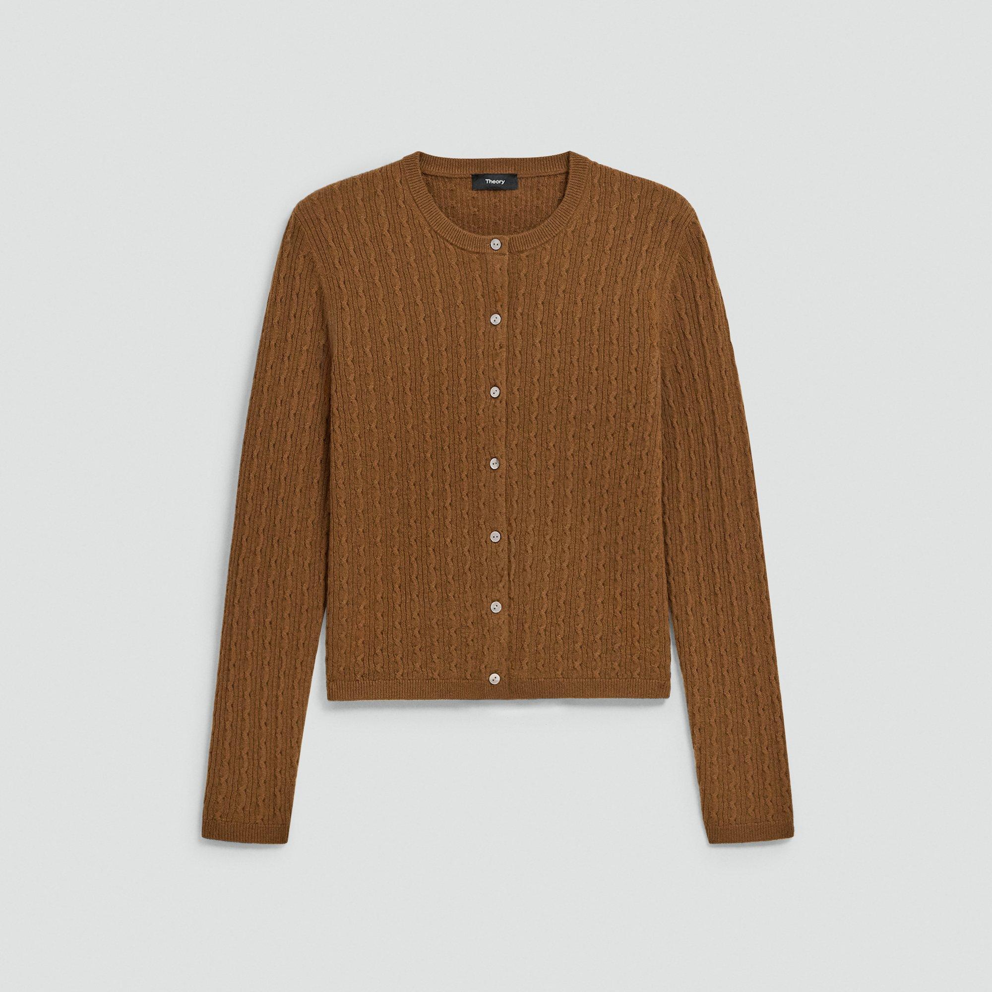 Cable-Knit Cardigan in Cashmere