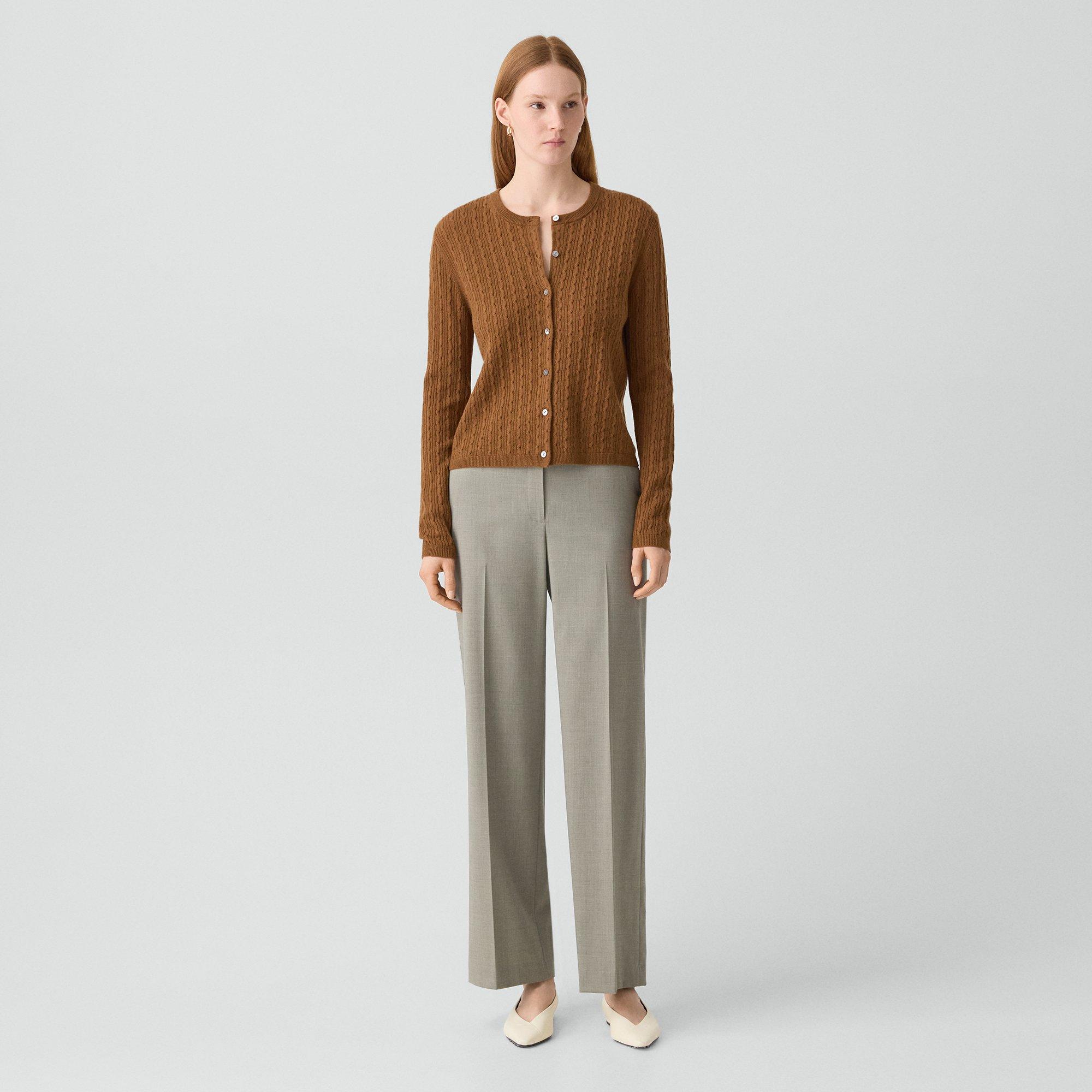 Cable-Knit Cardigan in Cashmere