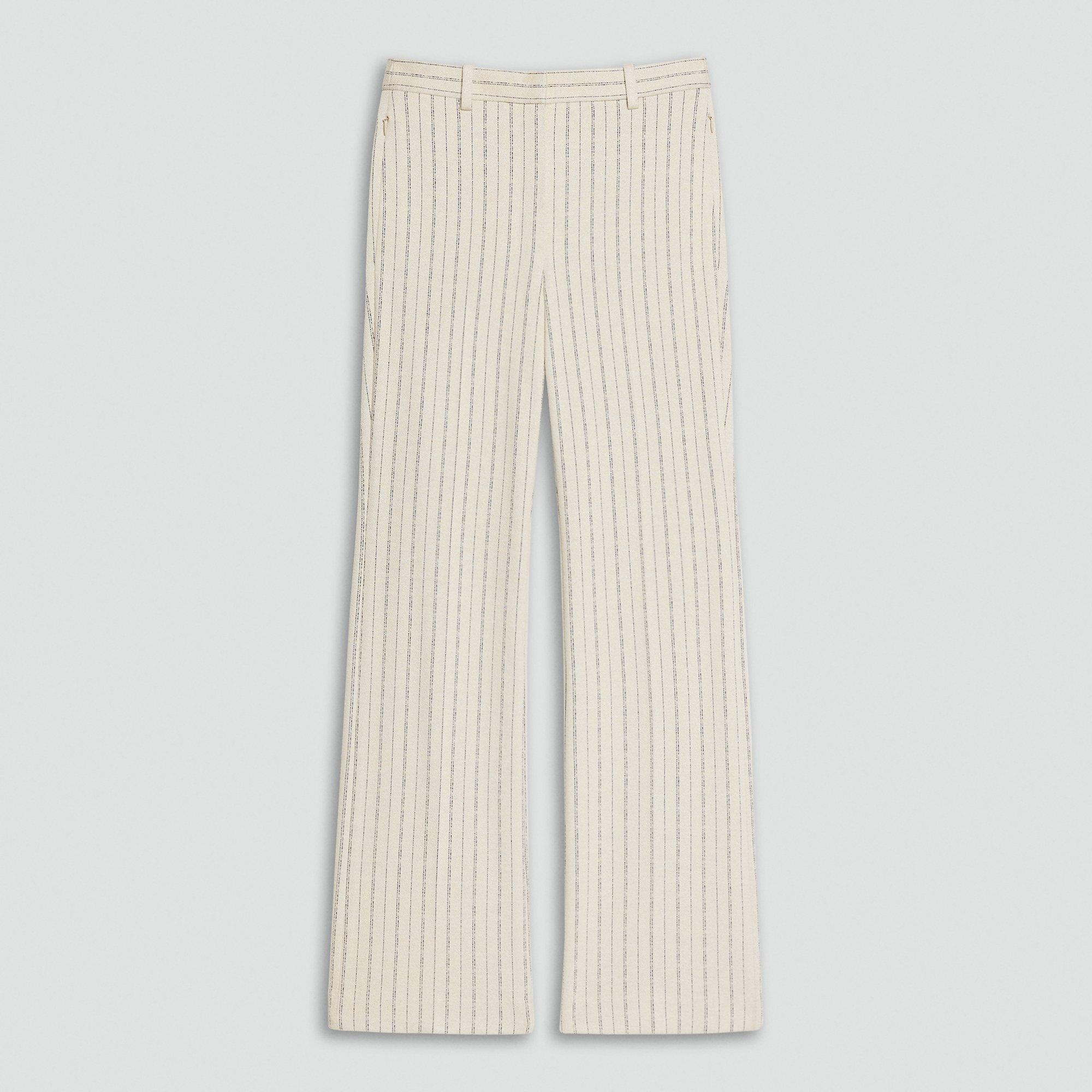 Flared Pant in Striped Crepe Jersey from Theory - $325