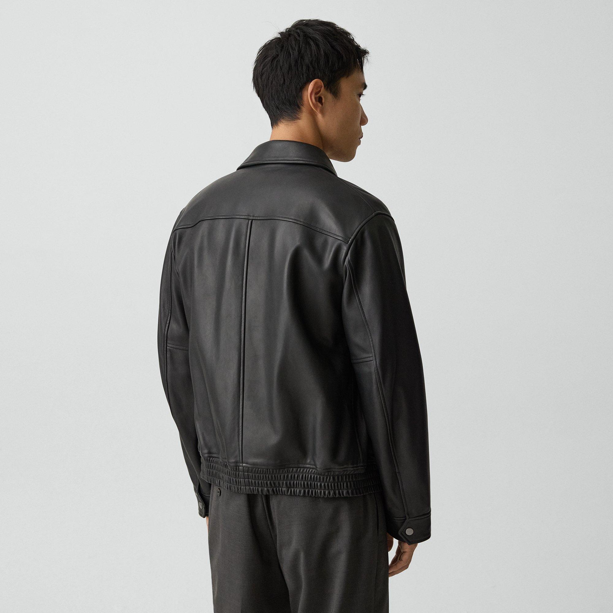 Wyatt Zip Jacket in Leather
