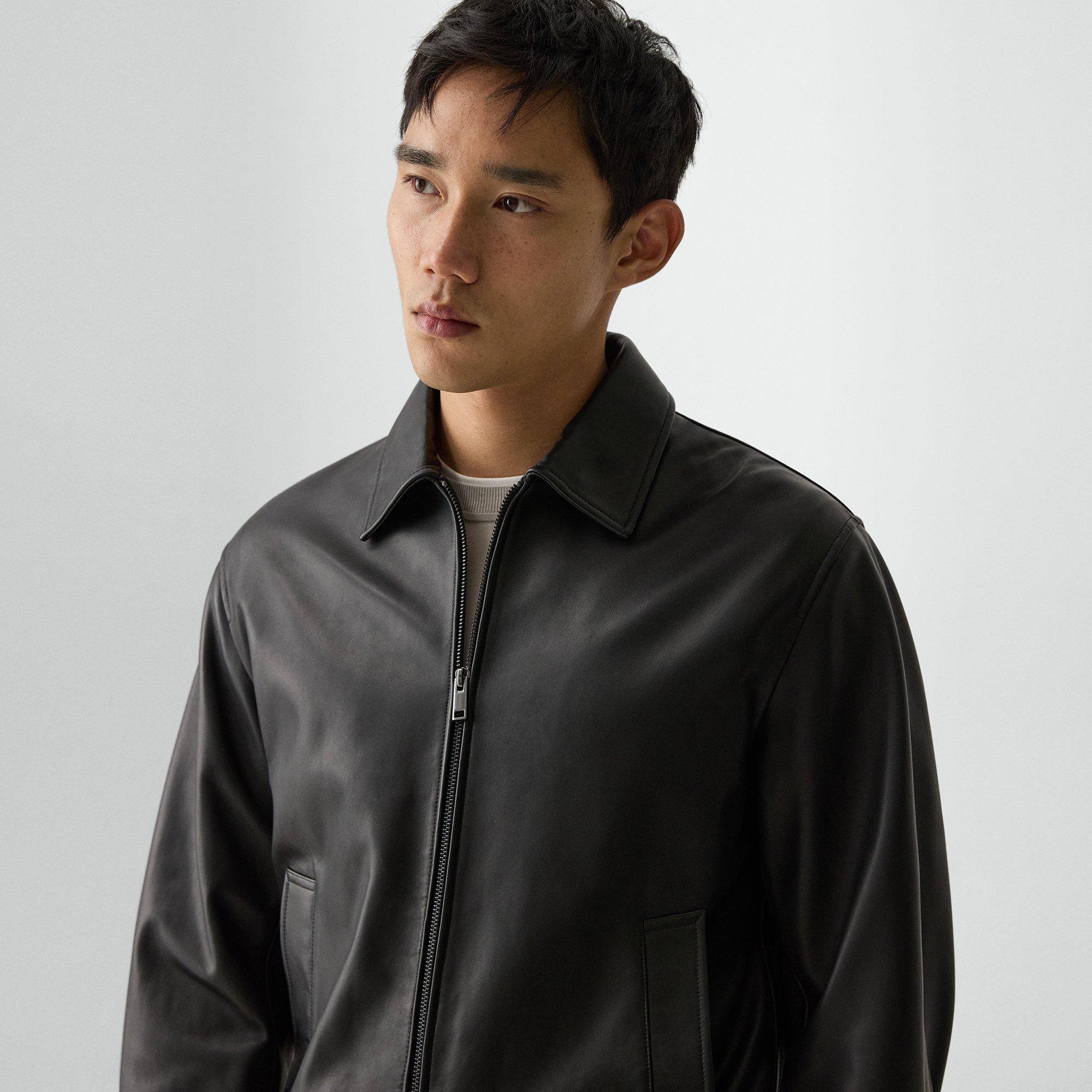 Wyatt Zip Jacket in Leather