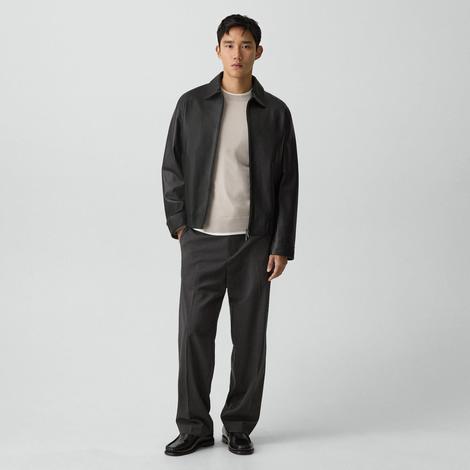 Wyatt Zip Jacket in Leather