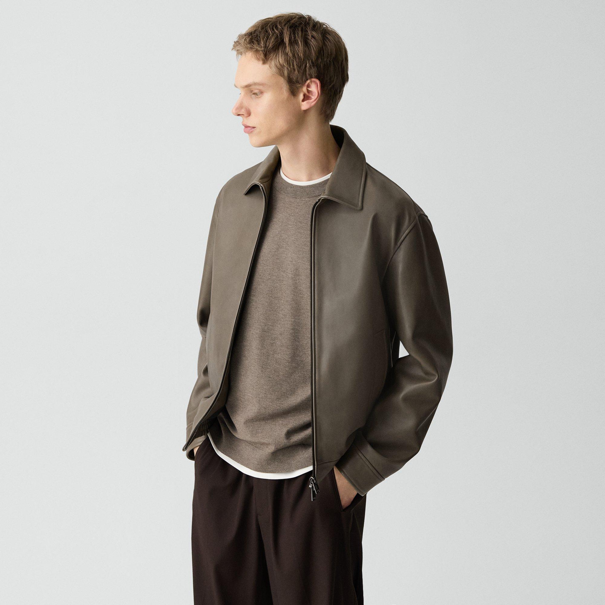 Wyatt Zip Jacket in Leather