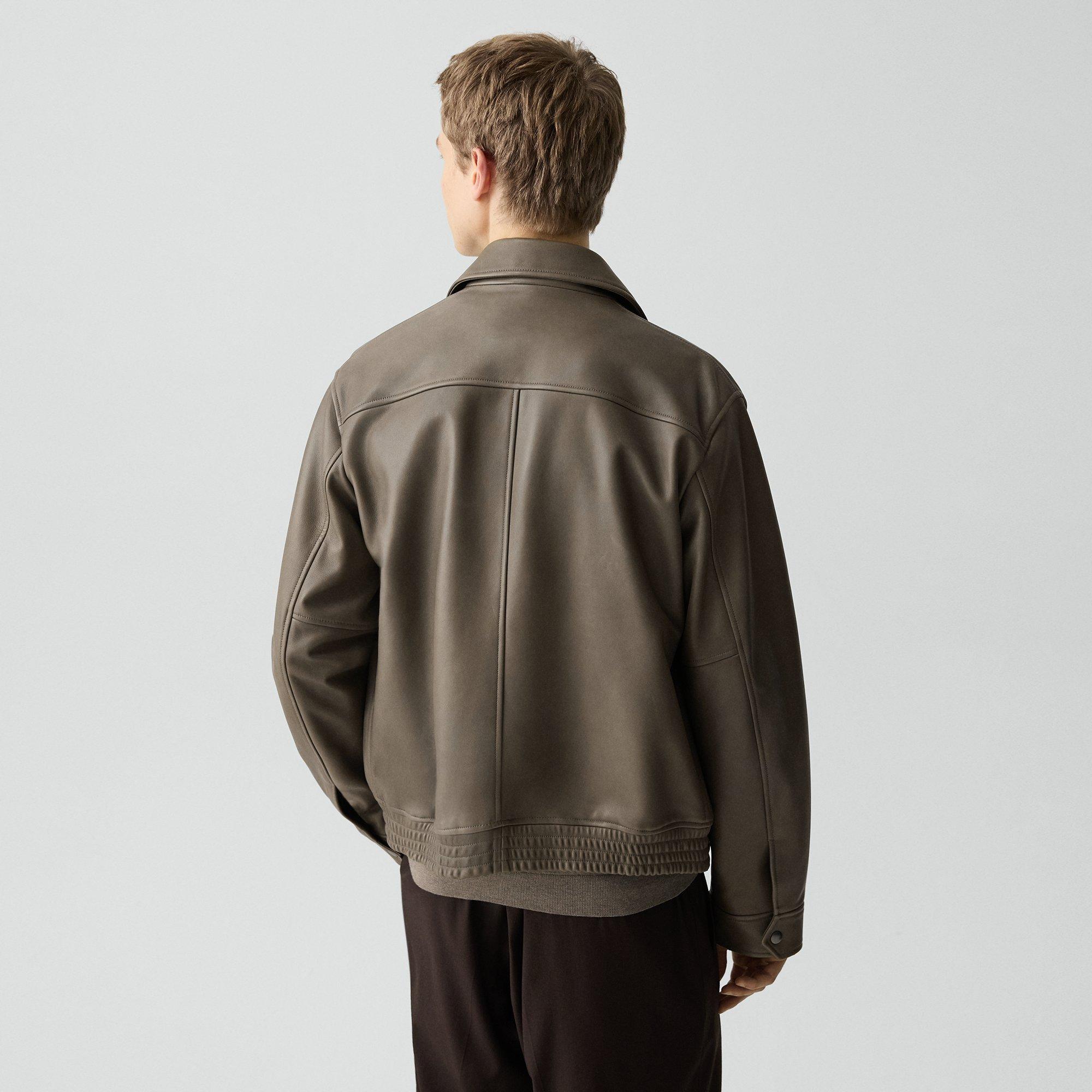 Wyatt Zip Jacket in Leather
