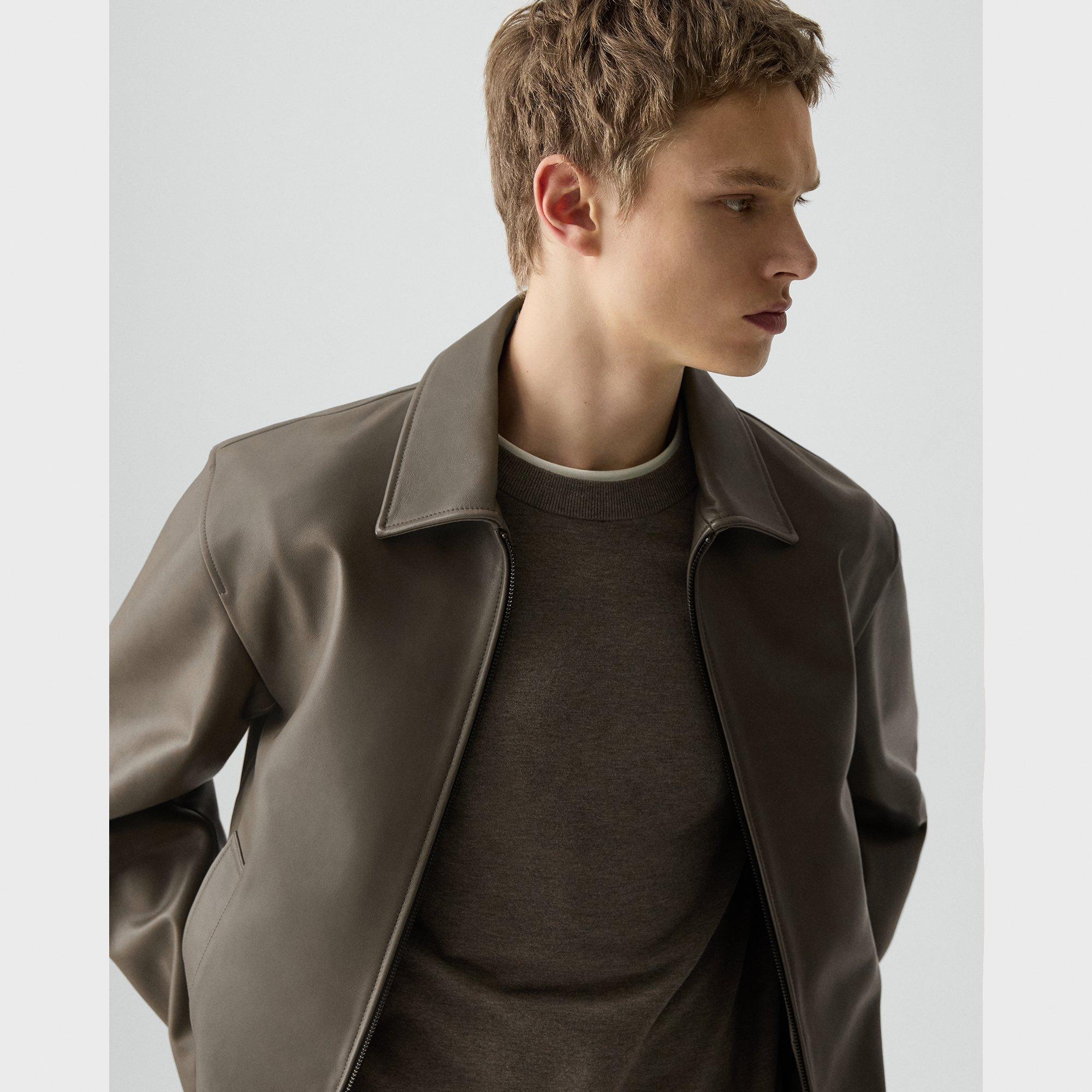 Wyatt Zip Jacket in Leather