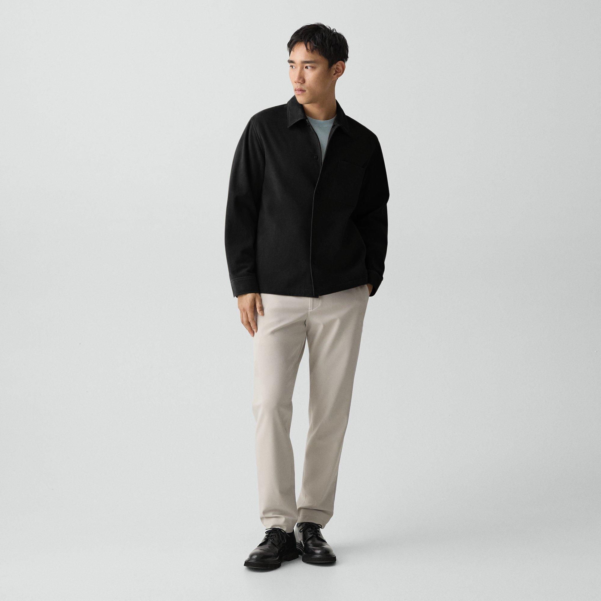 Snap Overshirt in Suede