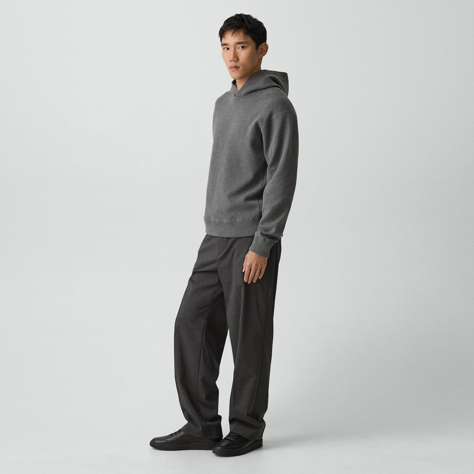 Straight Drawstring Pant in Motion Wool