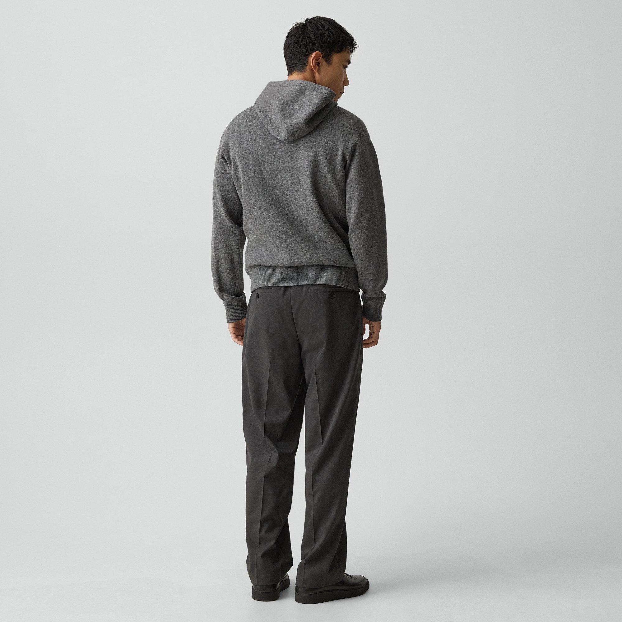 Straight Drawstring Pant in Motion Wool