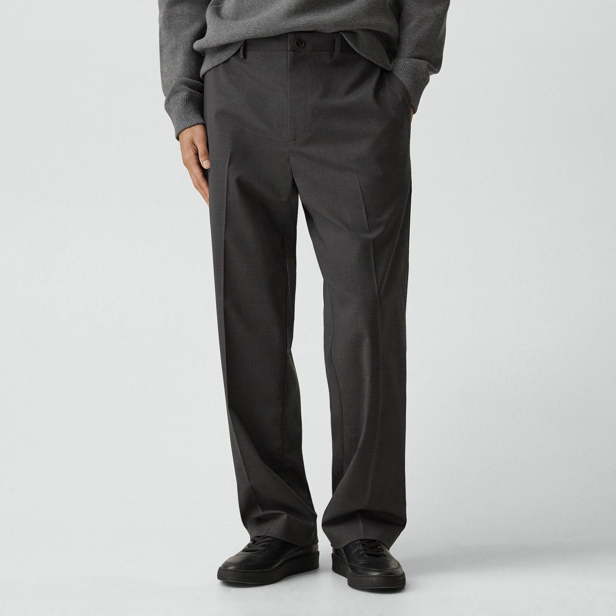 Straight Drawstring Pant in Motion Wool