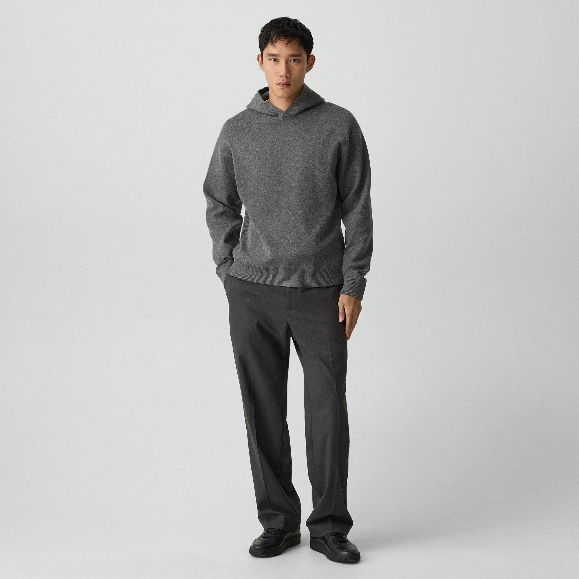 Straight Drawstring Pant in Motion Wool