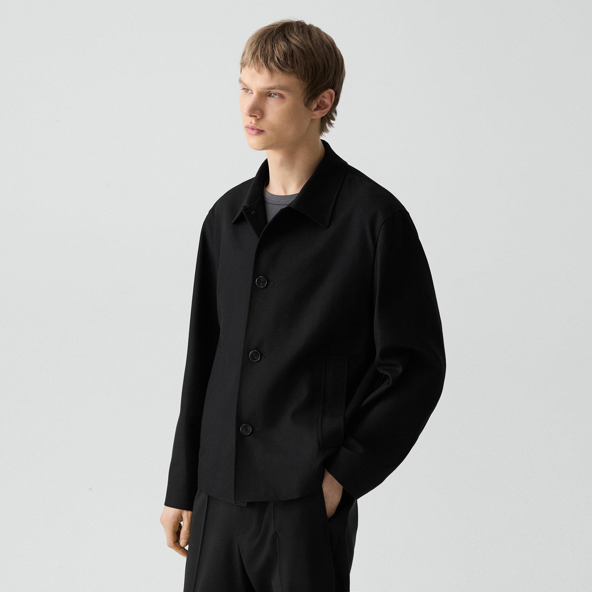 Boxy Jacket in Twill Blend