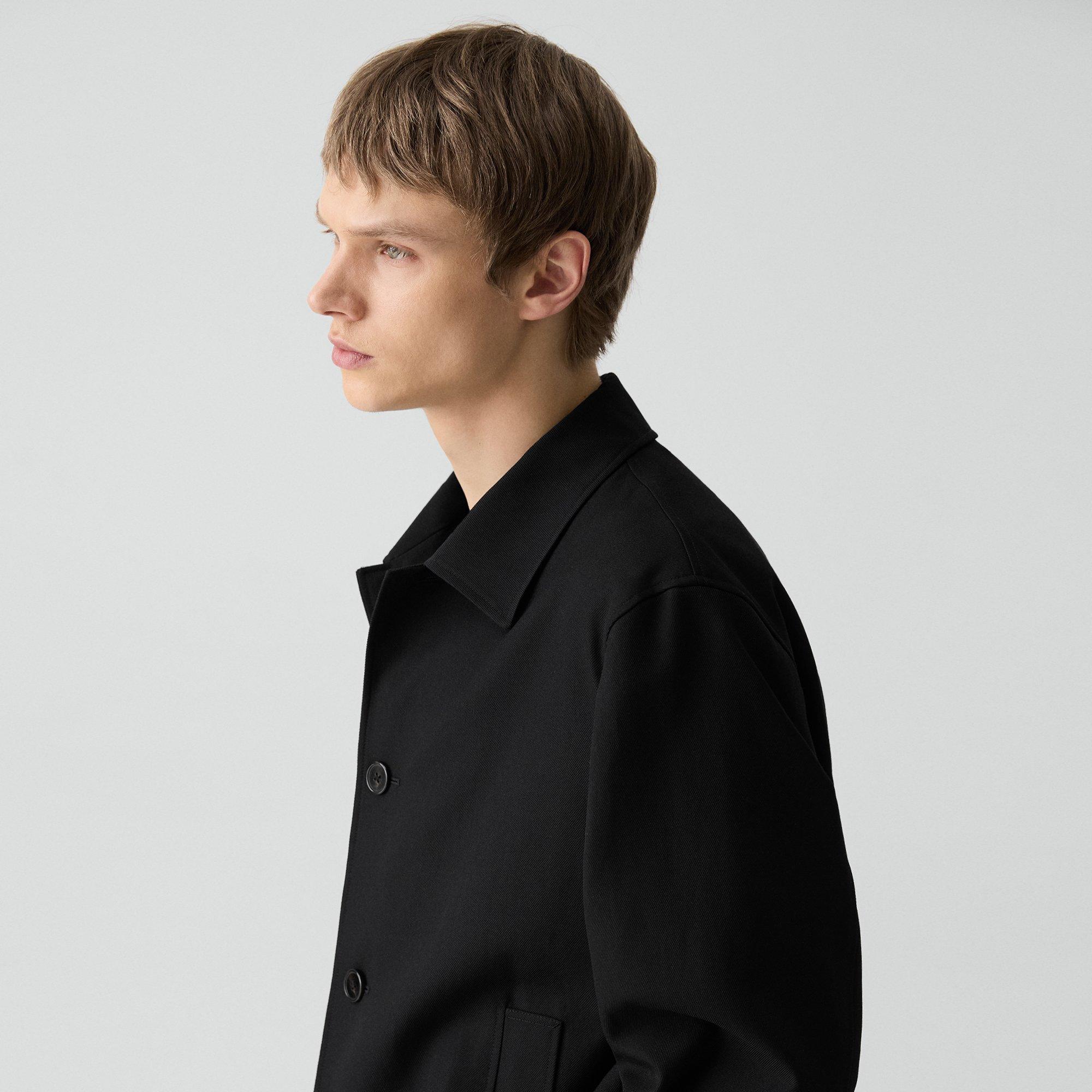 Boxy Jacket in Twill Blend