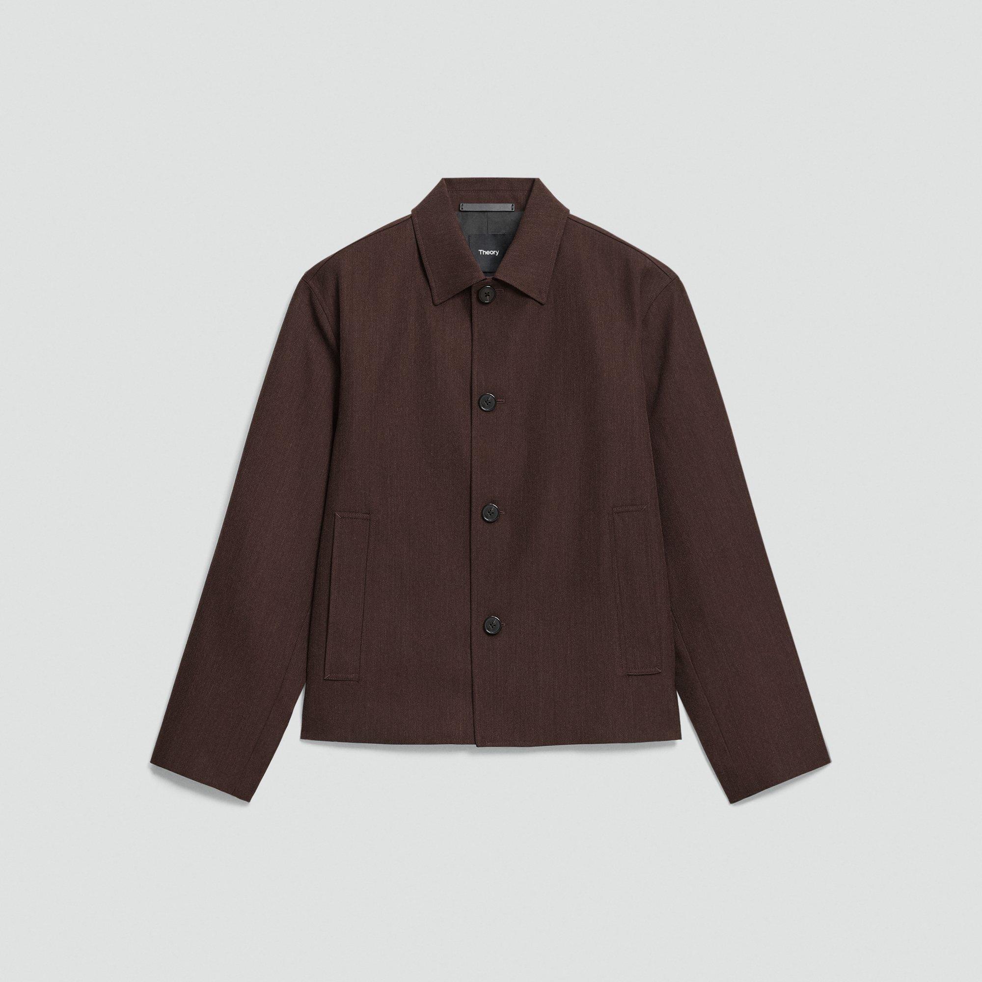 Boxy Jacket in Twill Blend