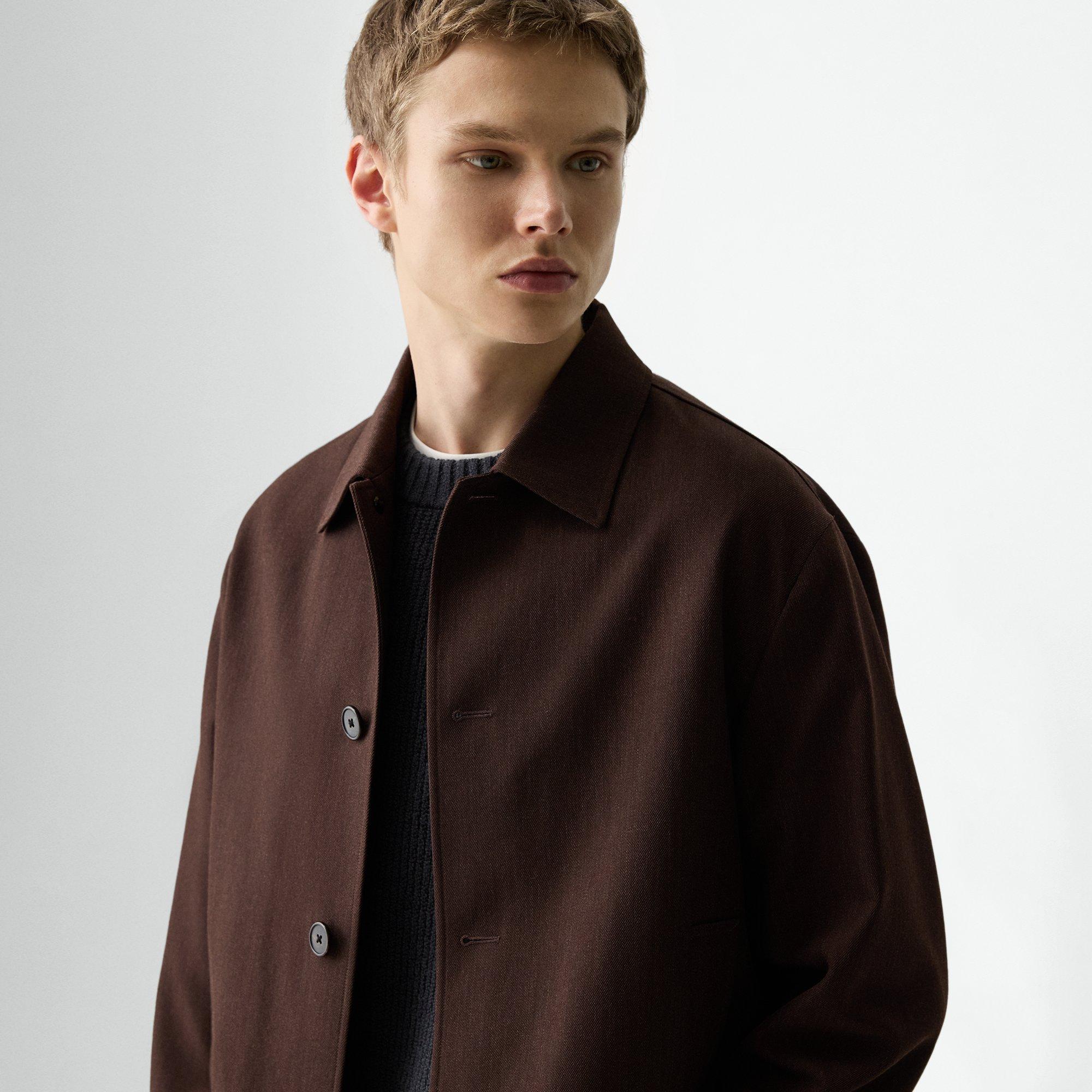 Boxy Jacket in Twill Blend