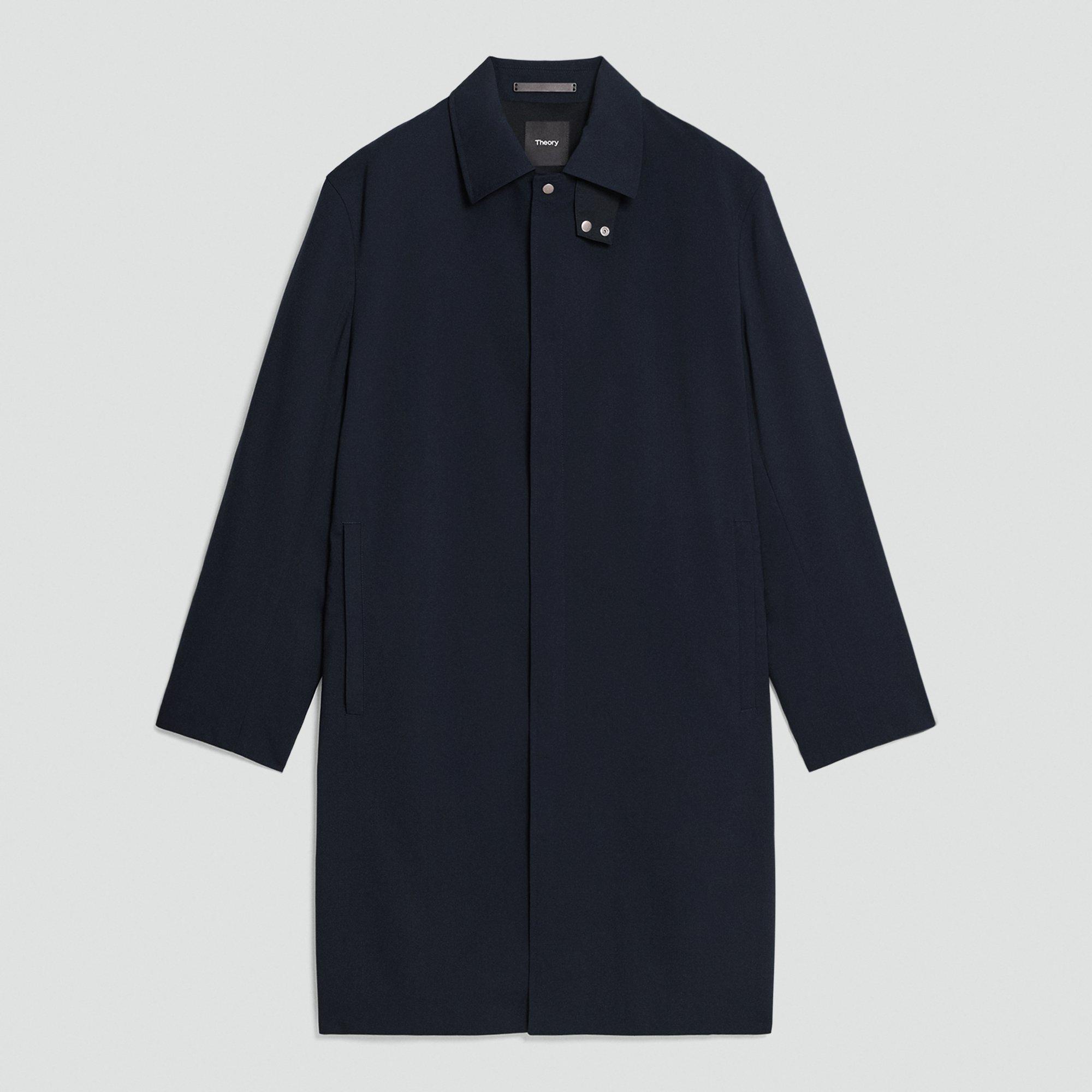 Balmacaan Coat in Motion Wool