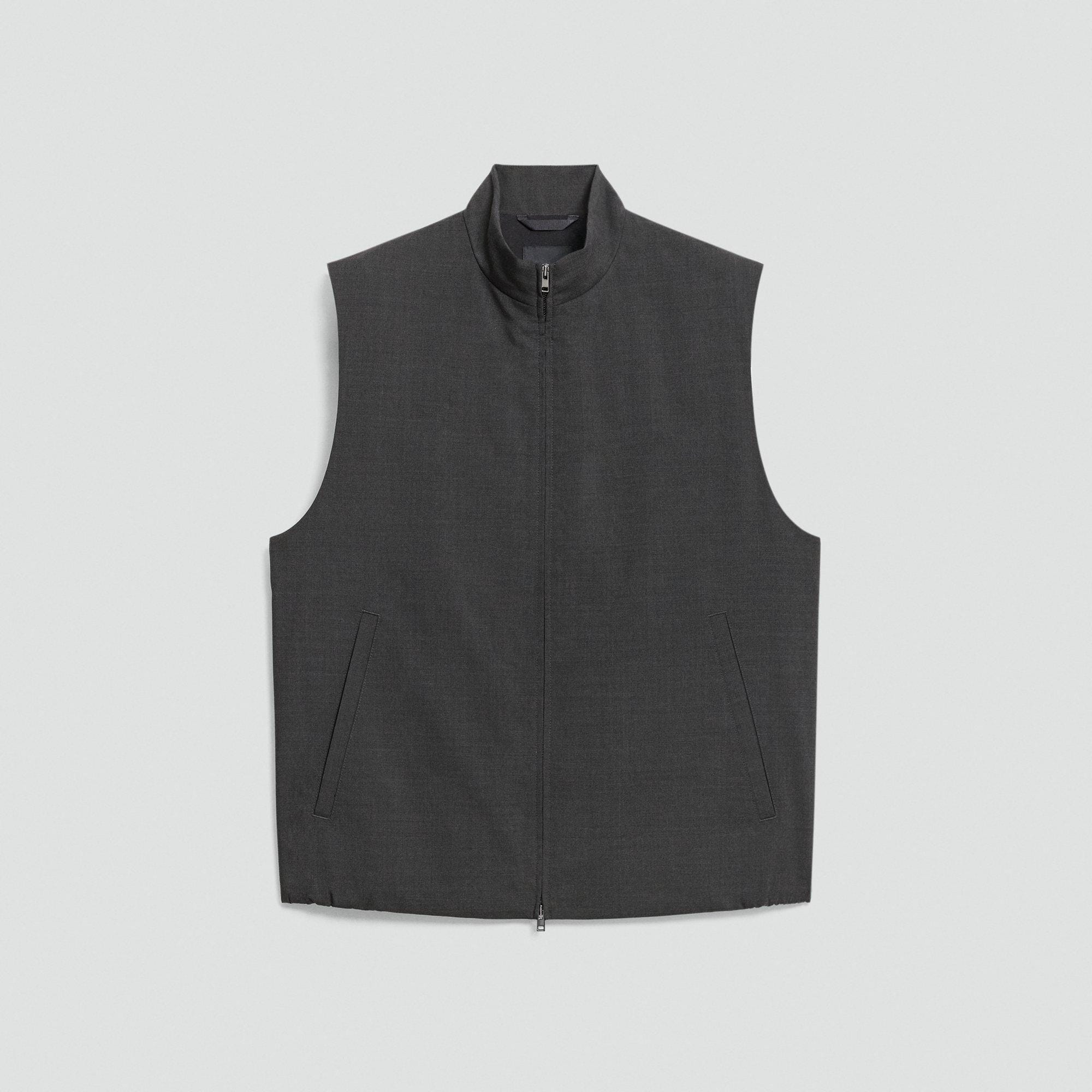 Zip Vest in Motion Wool | Vests | Theory