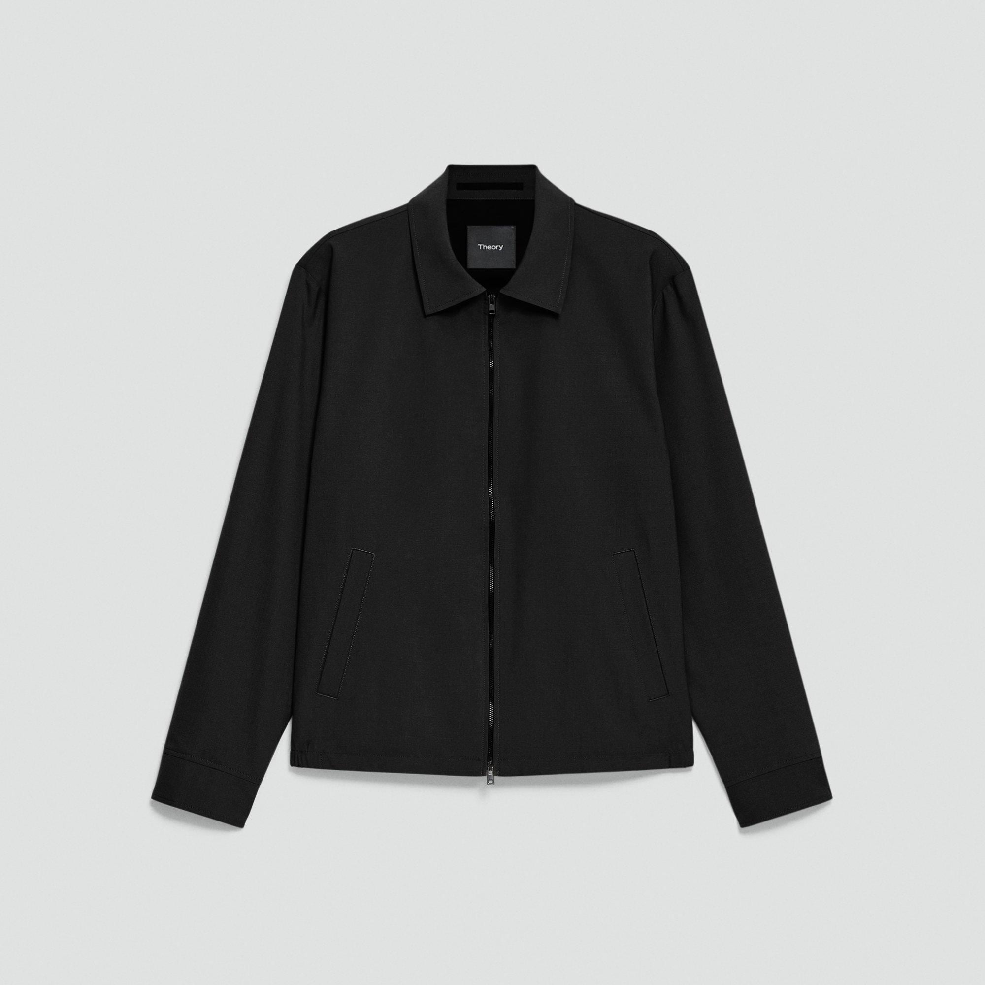 Blouson Zip Jacket in Motion Wool from Theory - $395