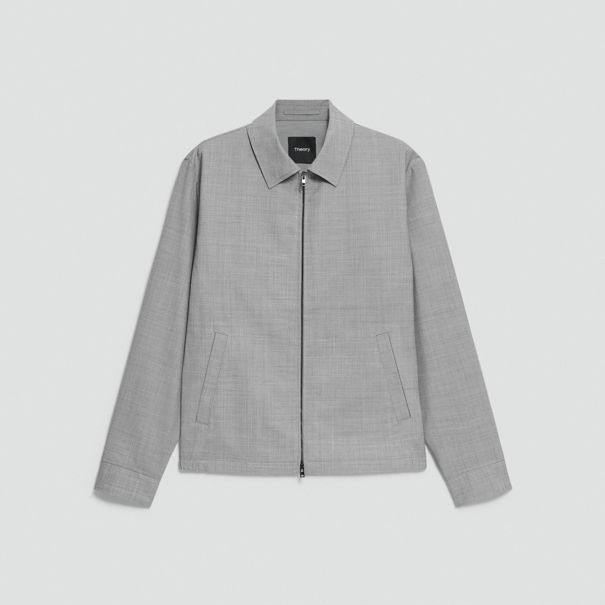 Blouson Zip Jacket in Motion Wool from Theory - $395