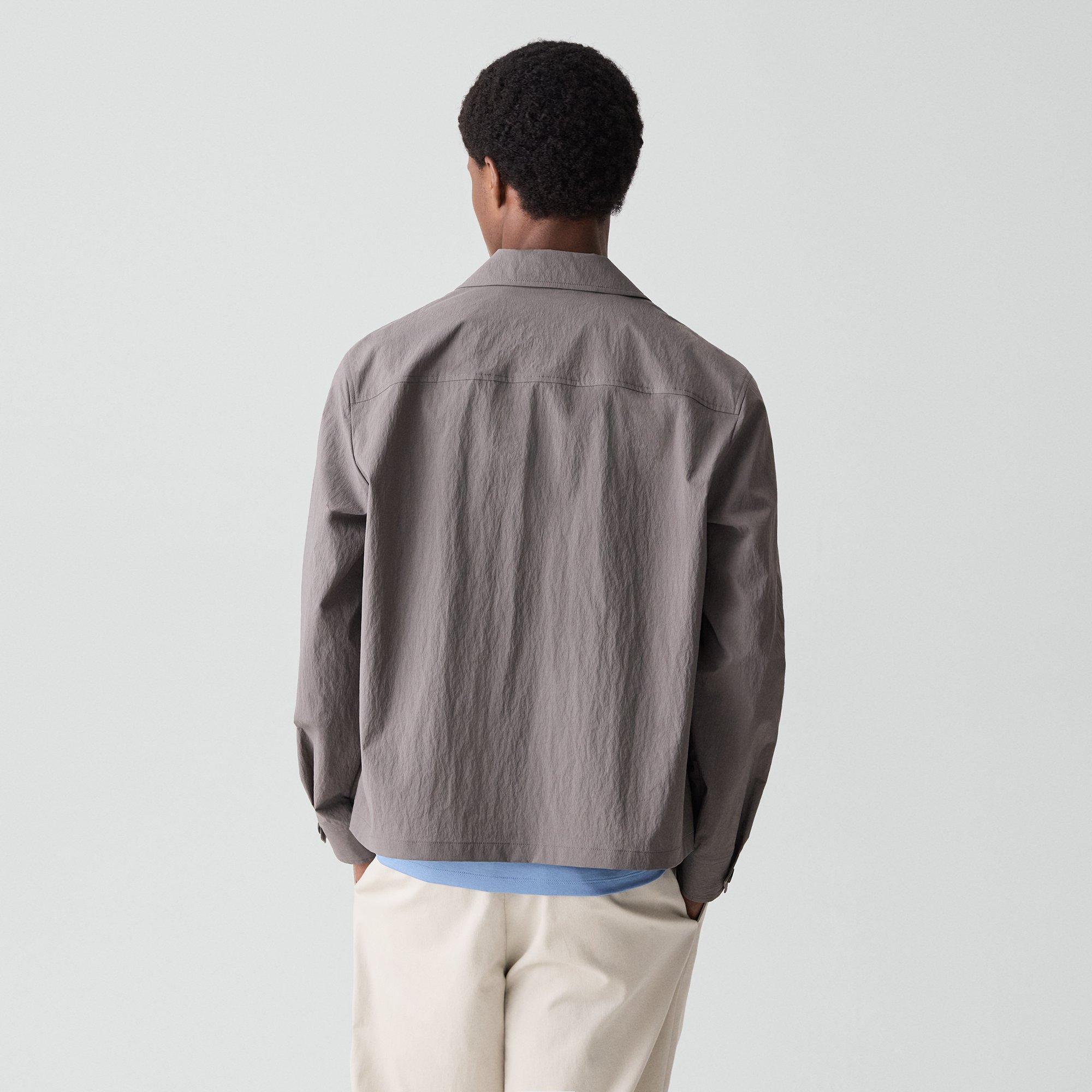 City Zip Jacket in Textured Nylon