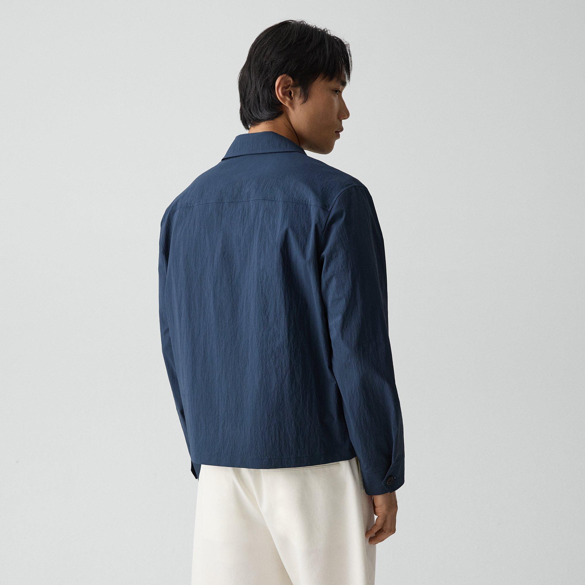 City Zip Jacket in Textured Nylon