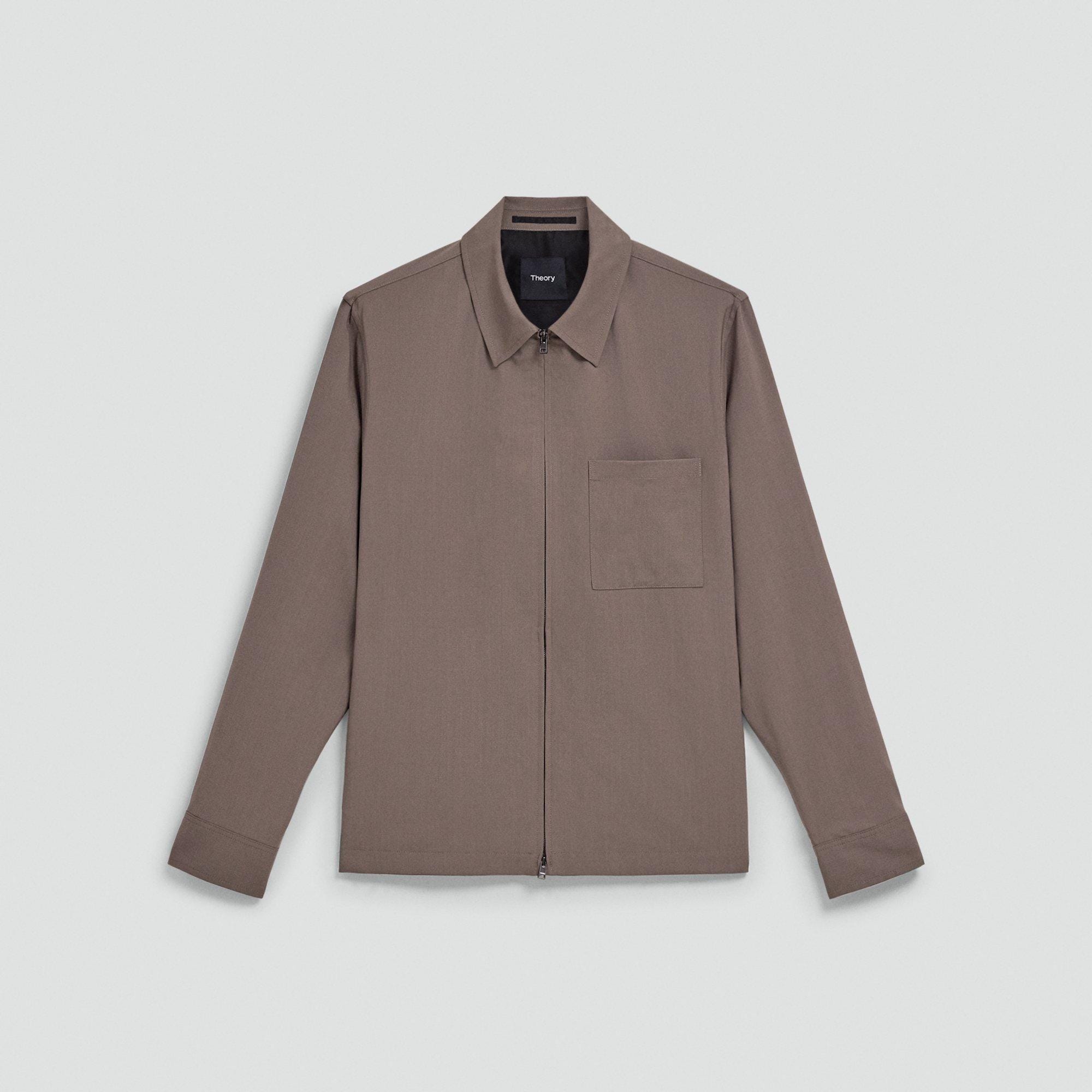 Zip Overshirt in Motion Wool
