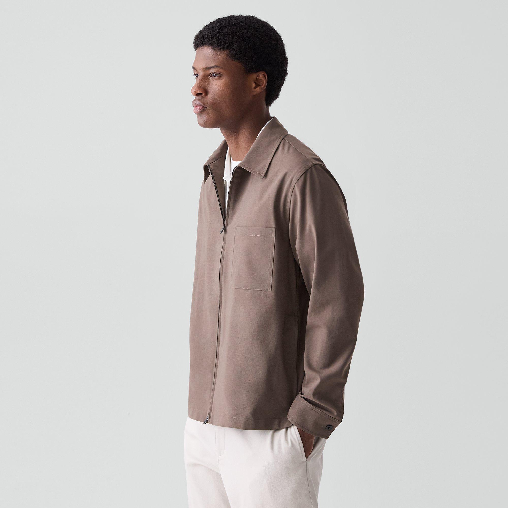 Zip Overshirt in Motion Wool