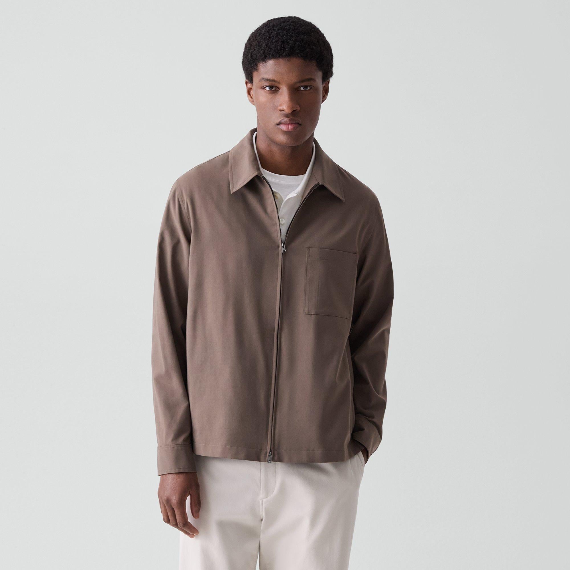 Zip Overshirt in Motion Wool
