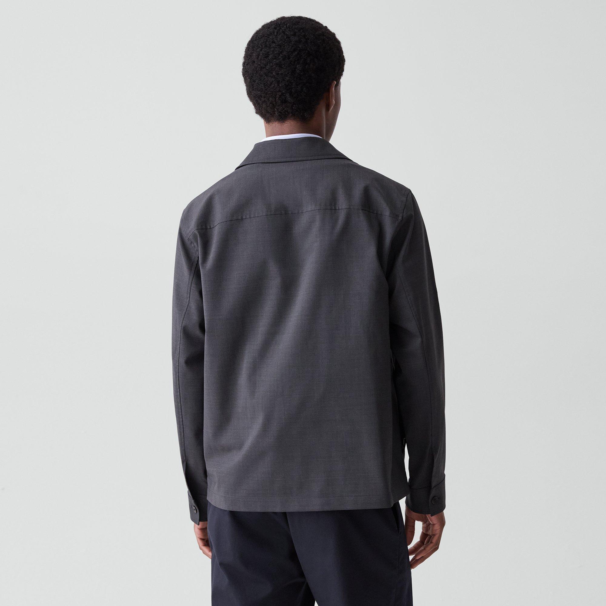 Zip Overshirt in Motion Wool