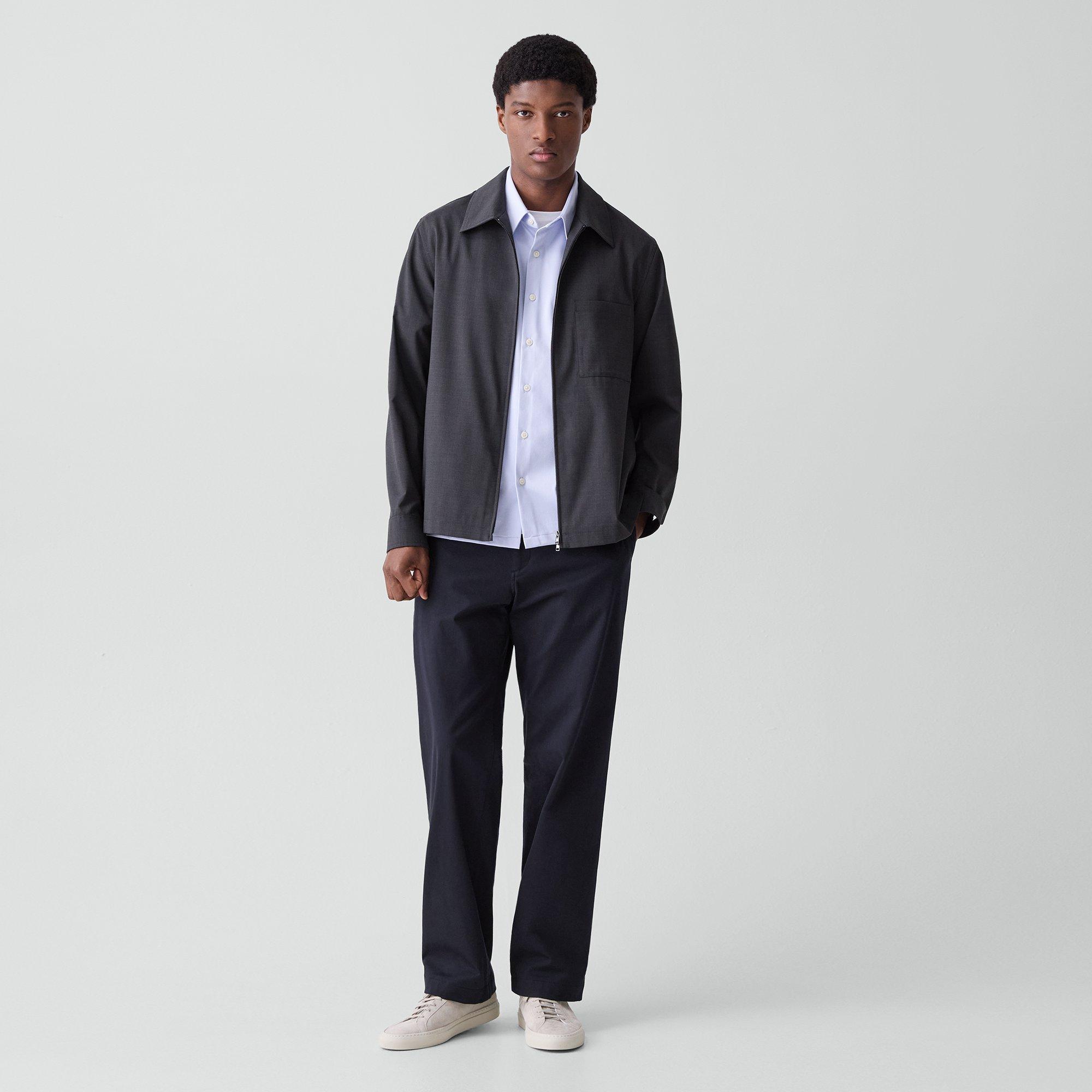 Zip Overshirt in Motion Wool