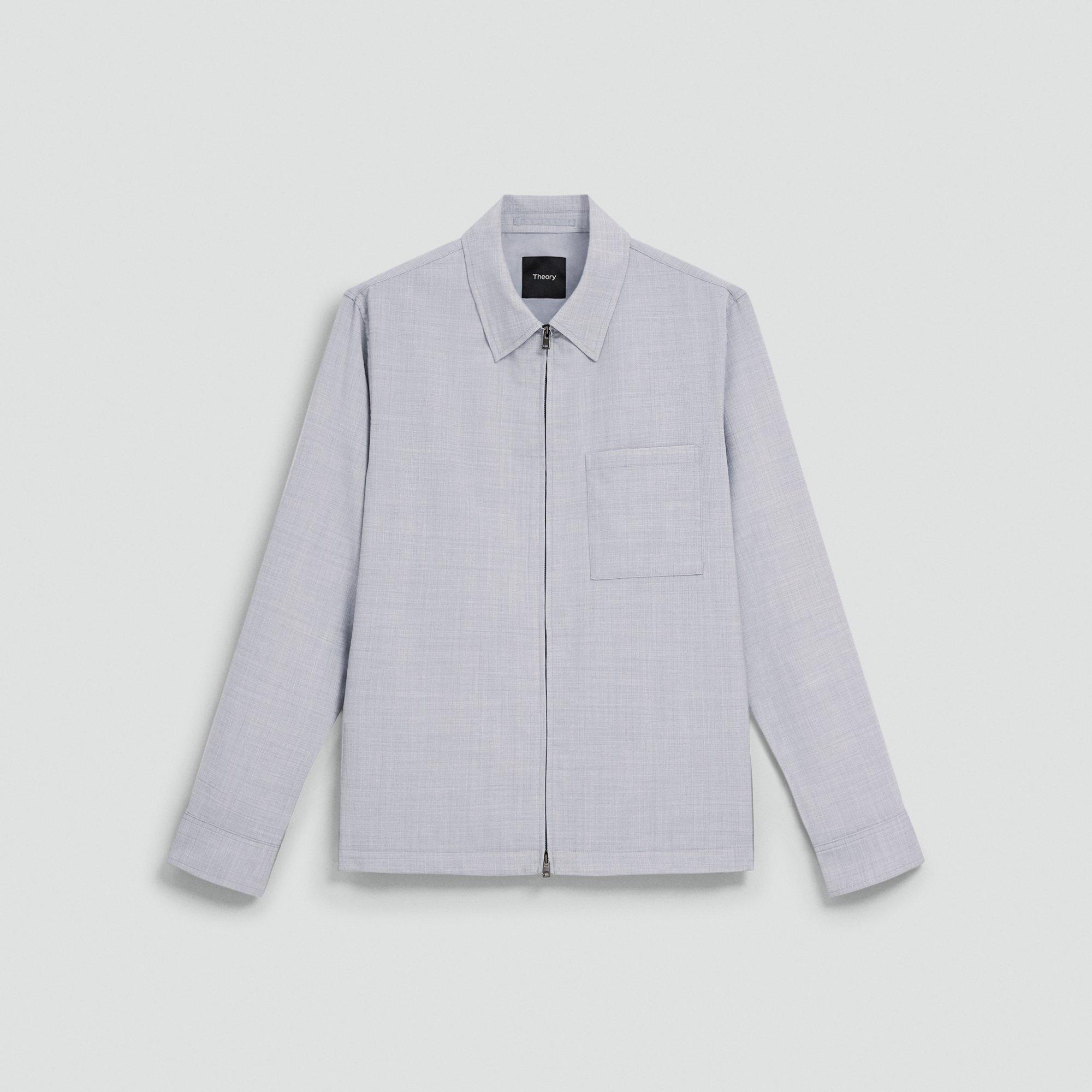 Zip Overshirt in Motion Wool