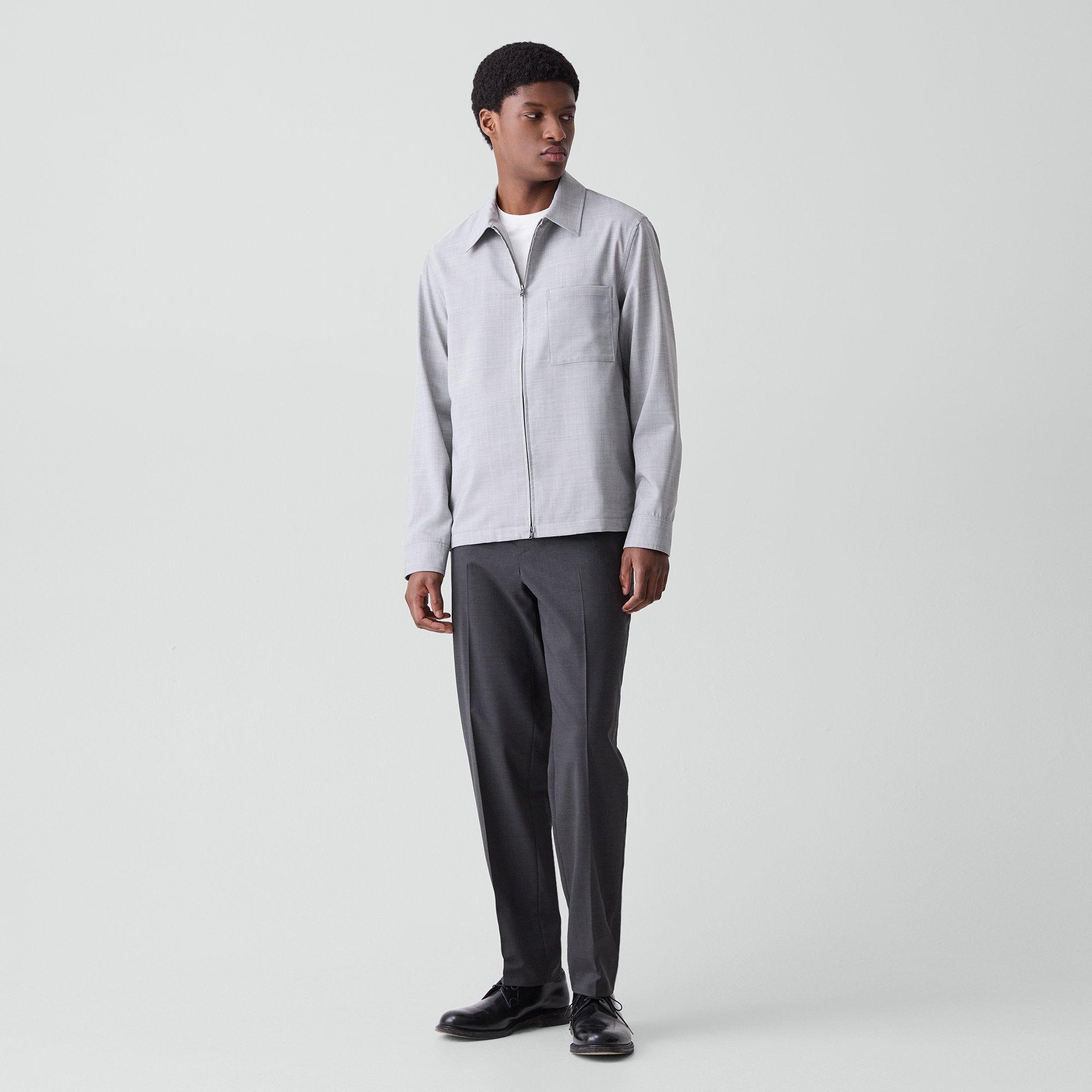 Zip Overshirt in Motion Wool