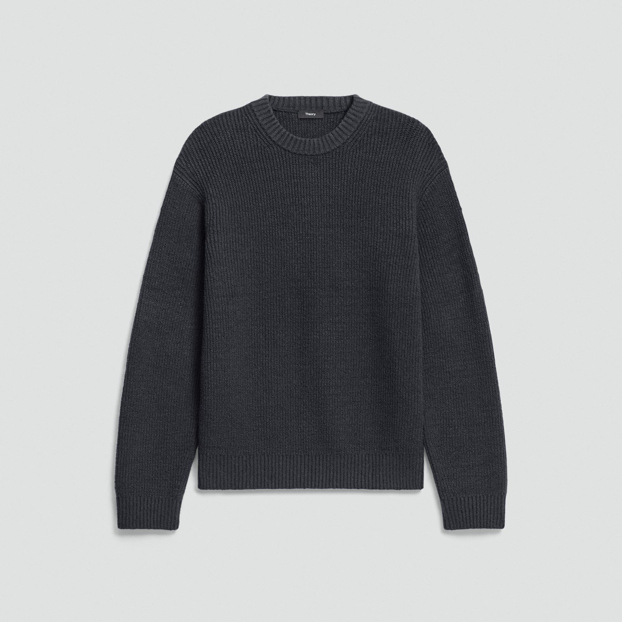 Crewneck Sweater in Cotton Silk Slub
