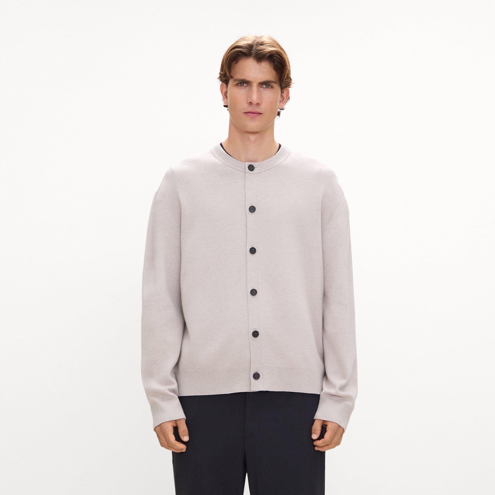 Button-Up Cardigan in Light Bilen