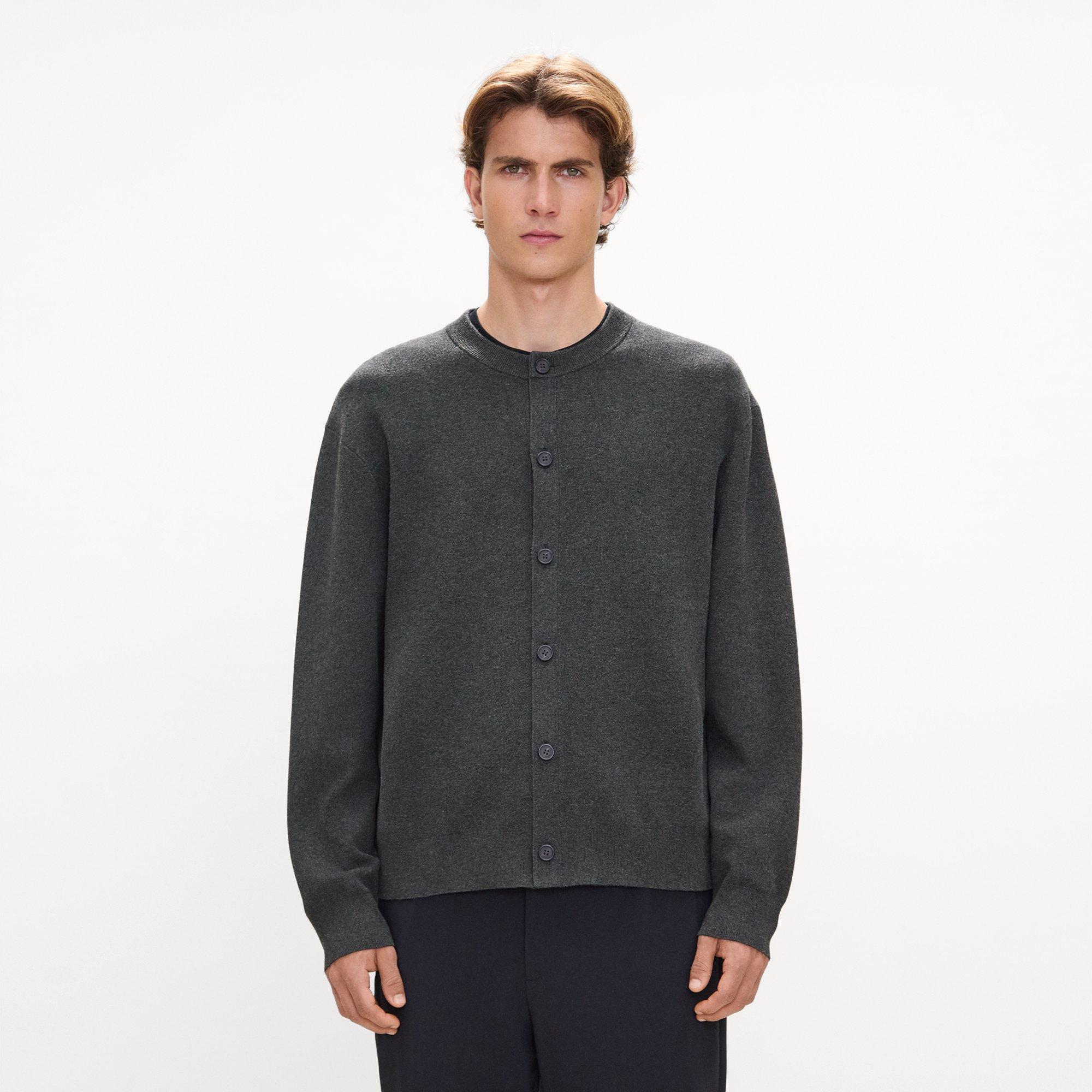 Button-Up Cardigan in Light Bilen