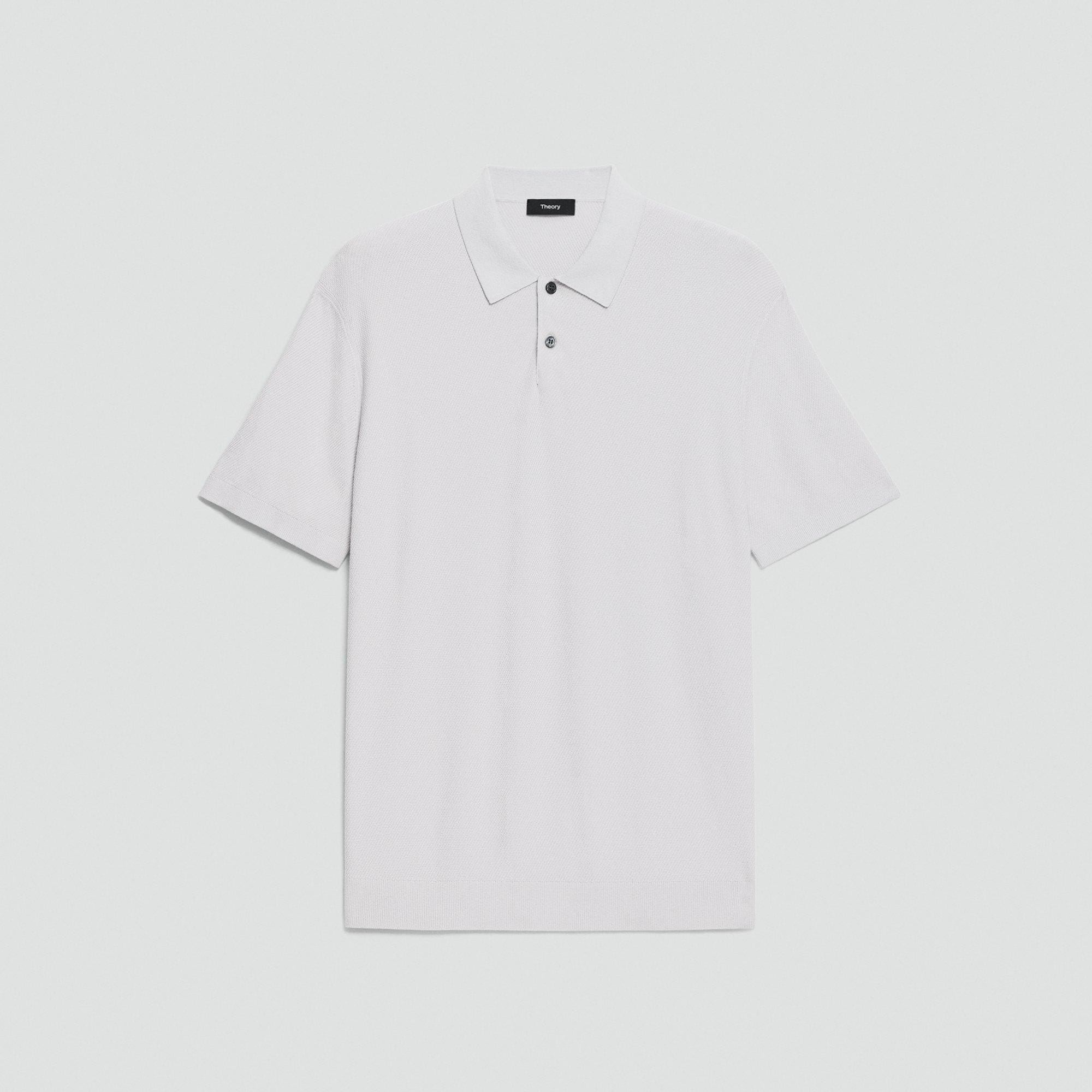 Goris Textured Polo Shirt in Light Bilen from Theory - $195