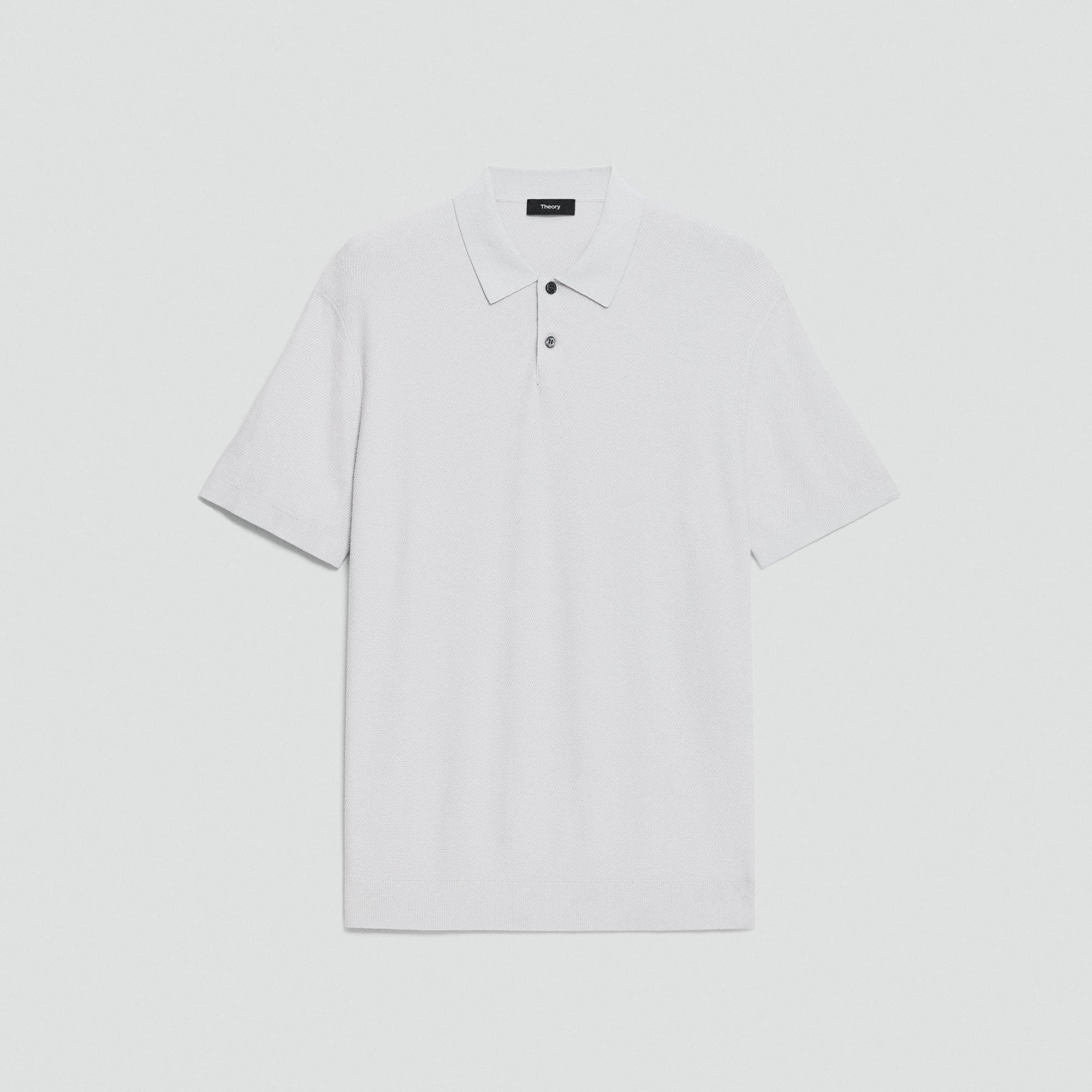 Goris Textured Polo Shirt in Light Bilen from Theory - $195